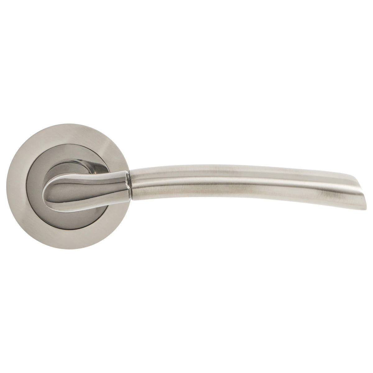 ECLIPSE TIFOSI LEVER HANDLE+ROSE D52x125x43 SNP/BKN by FRISCO UK SALES LTD