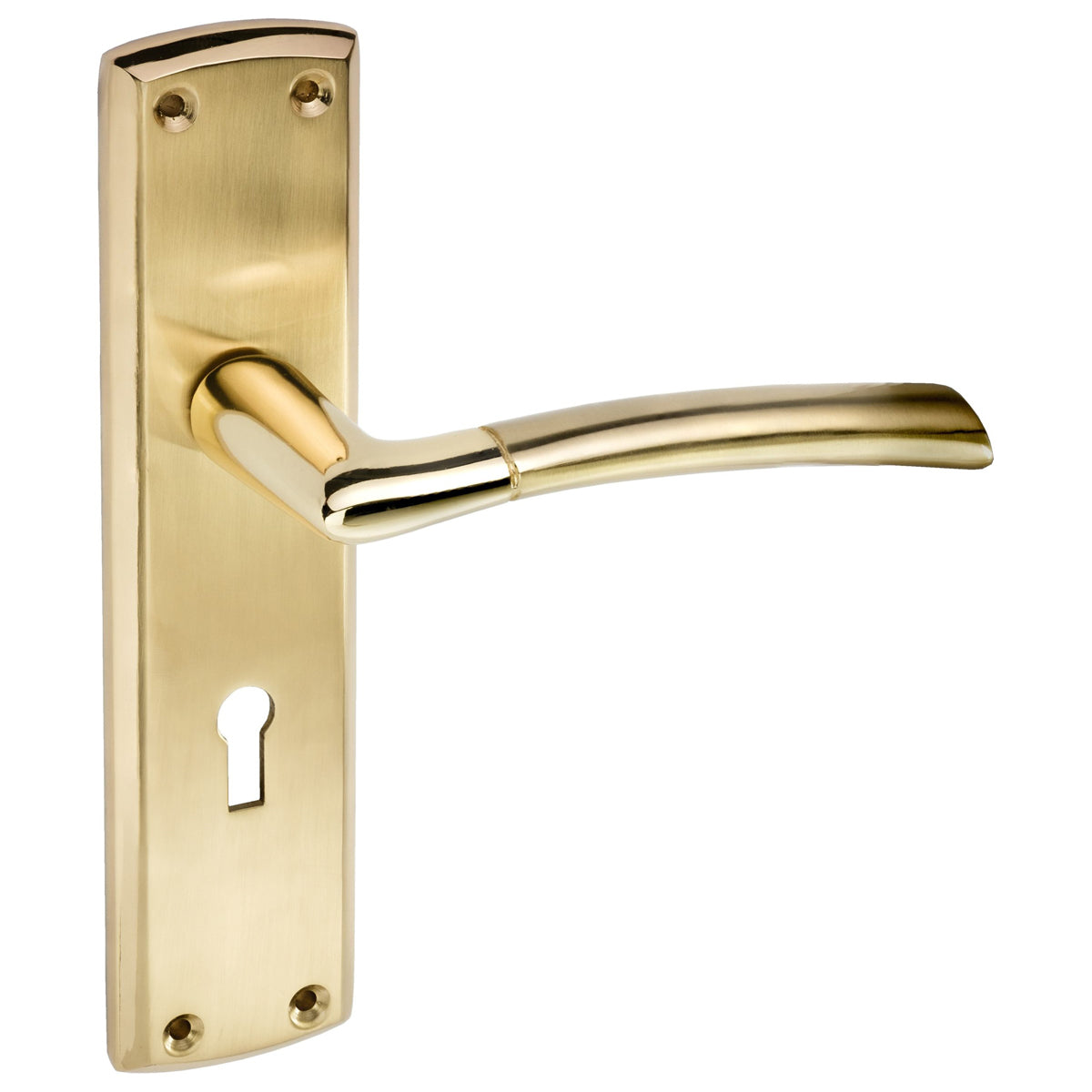 ECLIPSE TIFOSI LEVER HANDLE+BACKPLATE 190x44 LOCK PBR/SBR by FRISCO UK SALES LTD