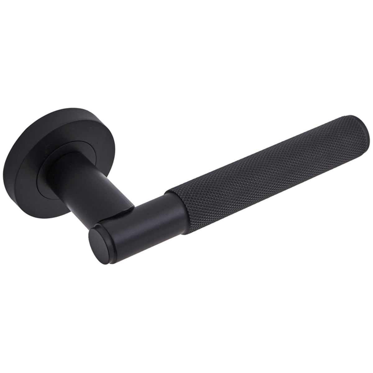 INSIGNIA KNURL LEVER HANDLE D53x140 BLK