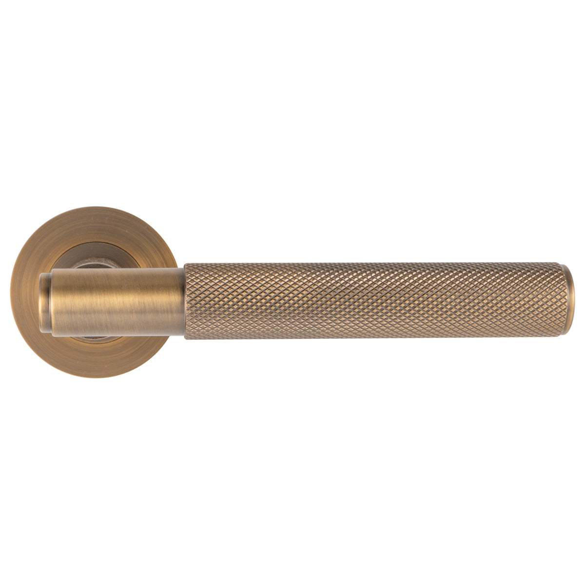 ECLIPSE KNURL LEVER HANDLE+ROSE D52x140 MAB – DHF751L