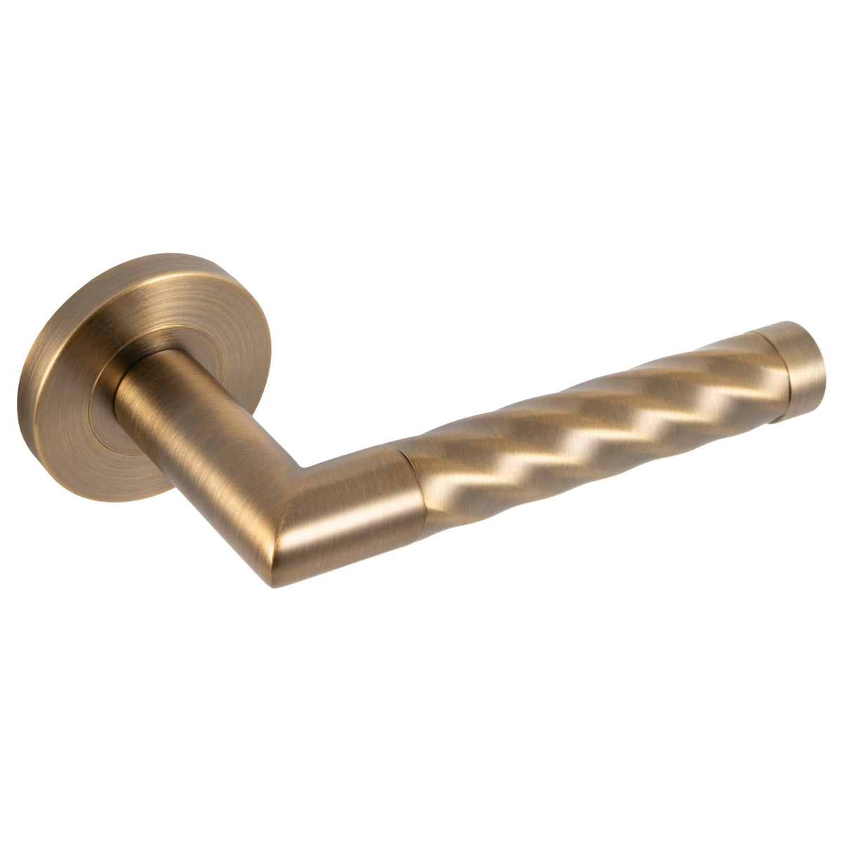 ECLIPSE HELIX LEVER HANDLE+ROSE D52 SS304 MAB by FRISCO UK SALES LTD