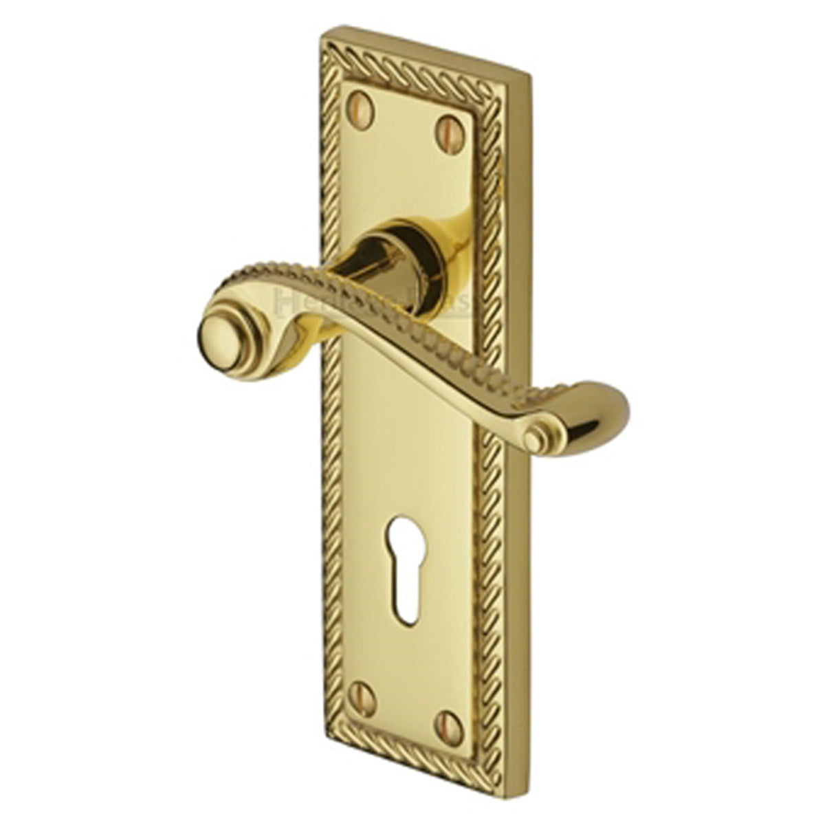GEORGIAN HANDLE LOCK 52x152 PBR