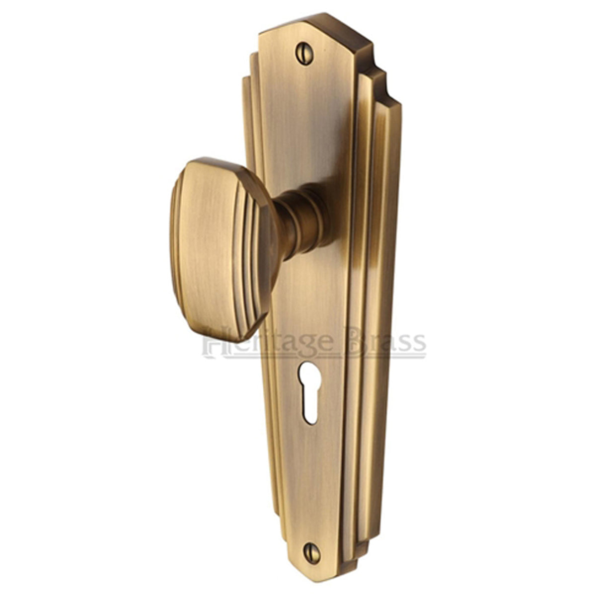 CHARLSTON KNOB+PL 203x65 LOCK ABR