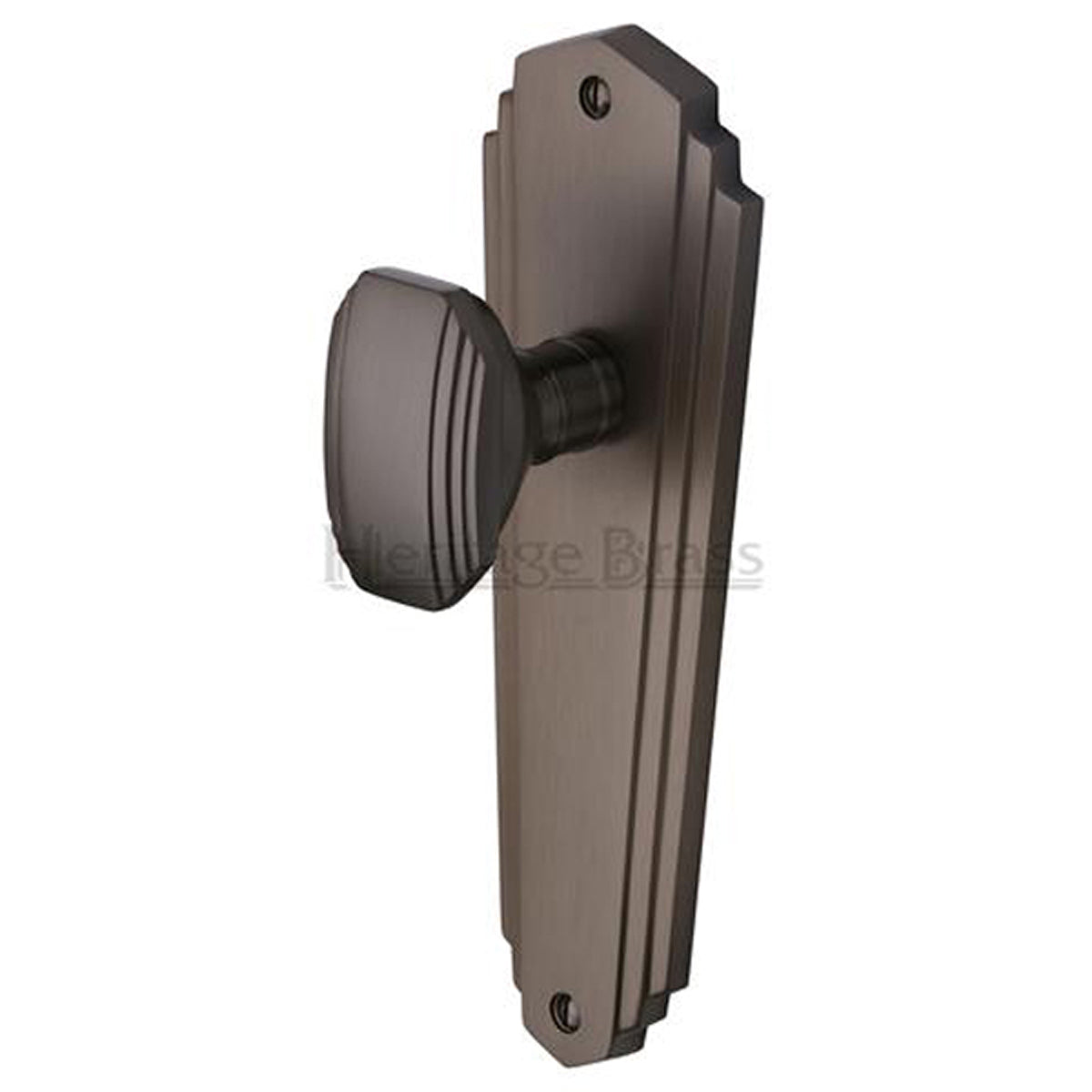 CHARLSTON KNOB+PL 203x65 LATCH MBZ