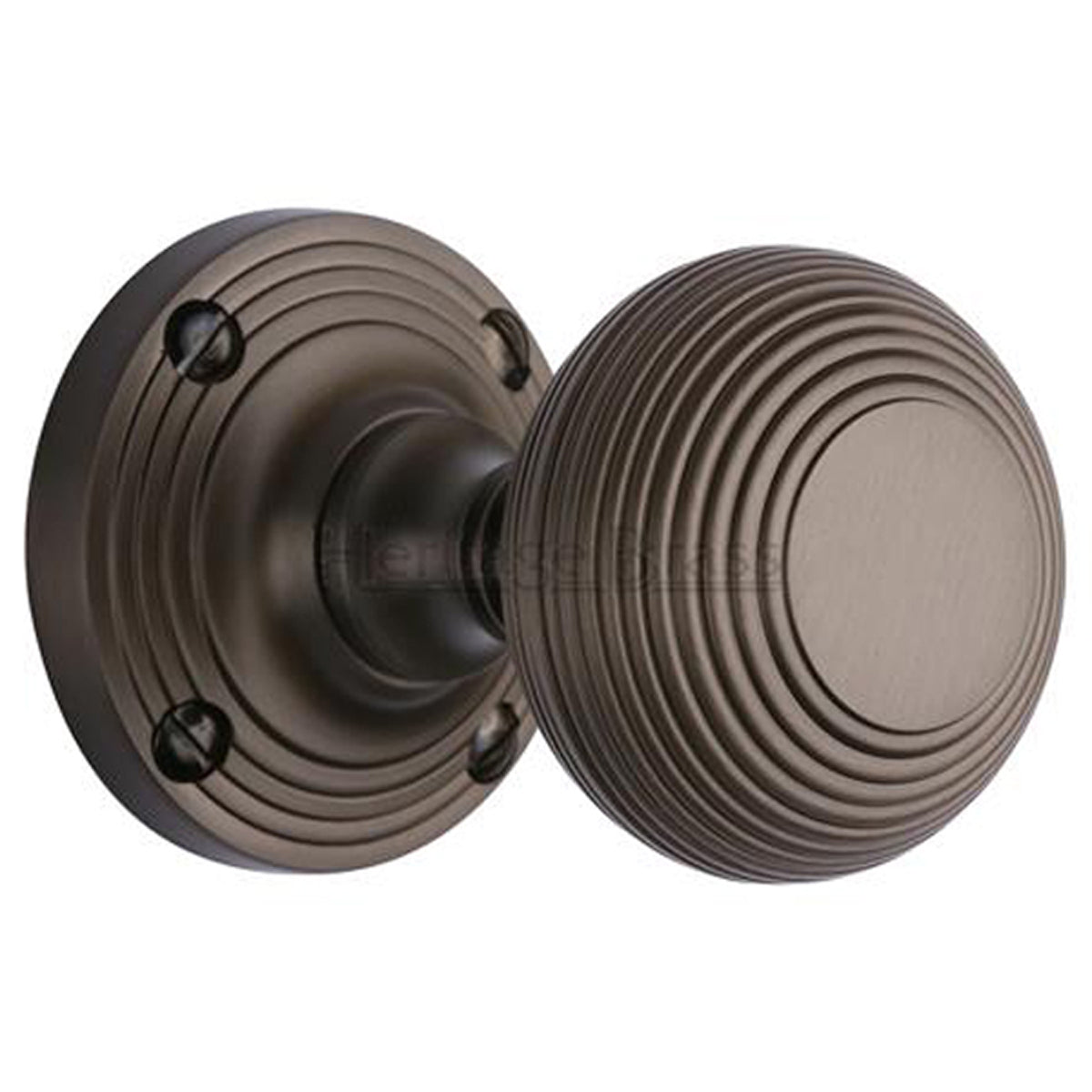 REEDED MORTICE KNOB D60x89 MBZ