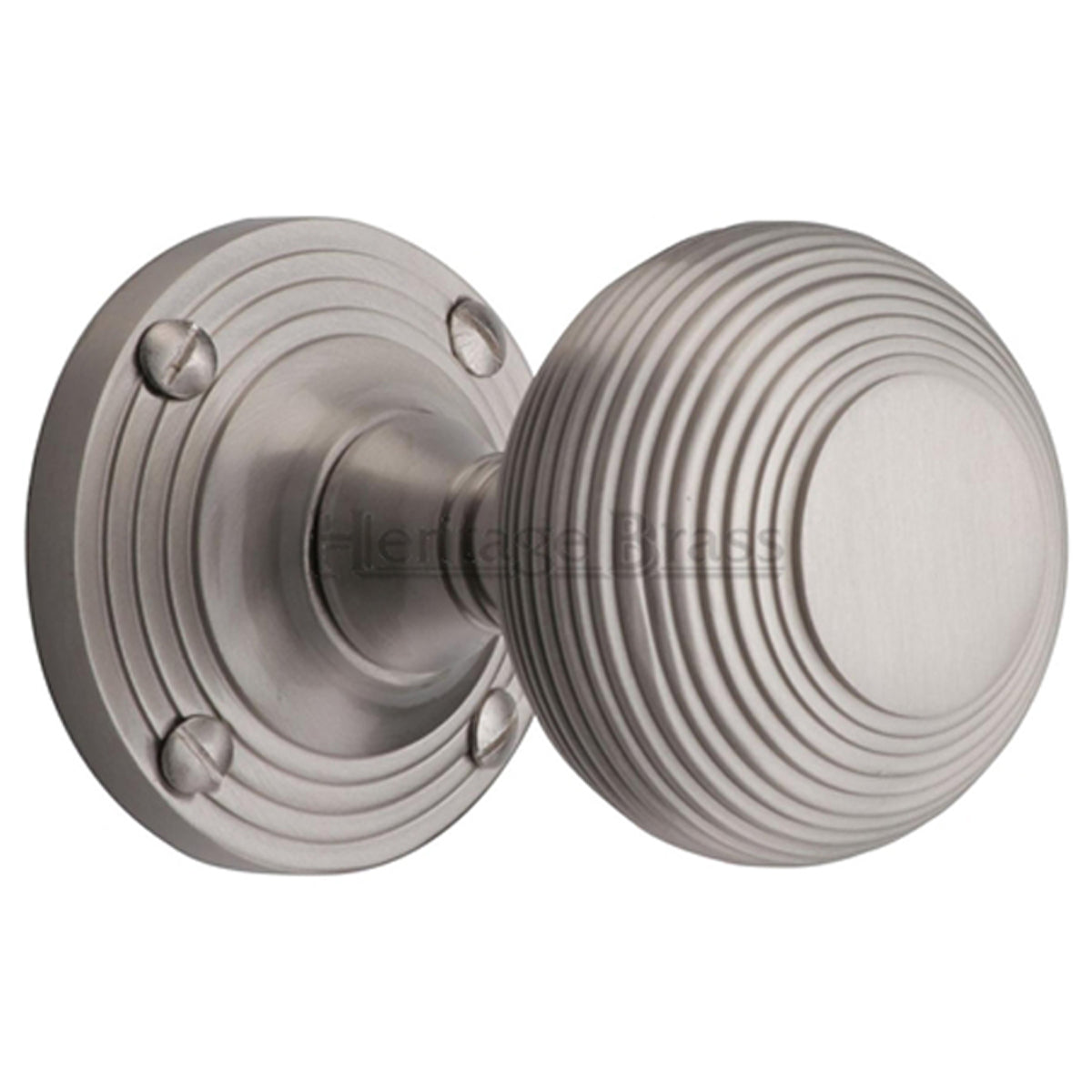 REEDED MORTICE KNOB D60x89 SNP