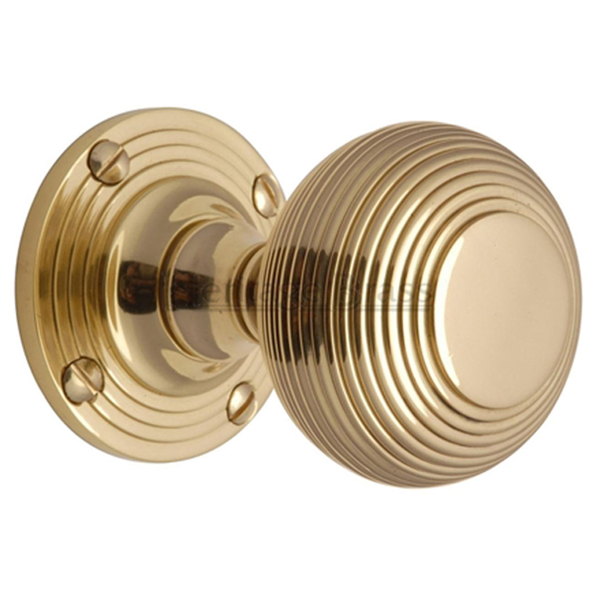 REEDED MORTICE KNOB D60x89 PBR