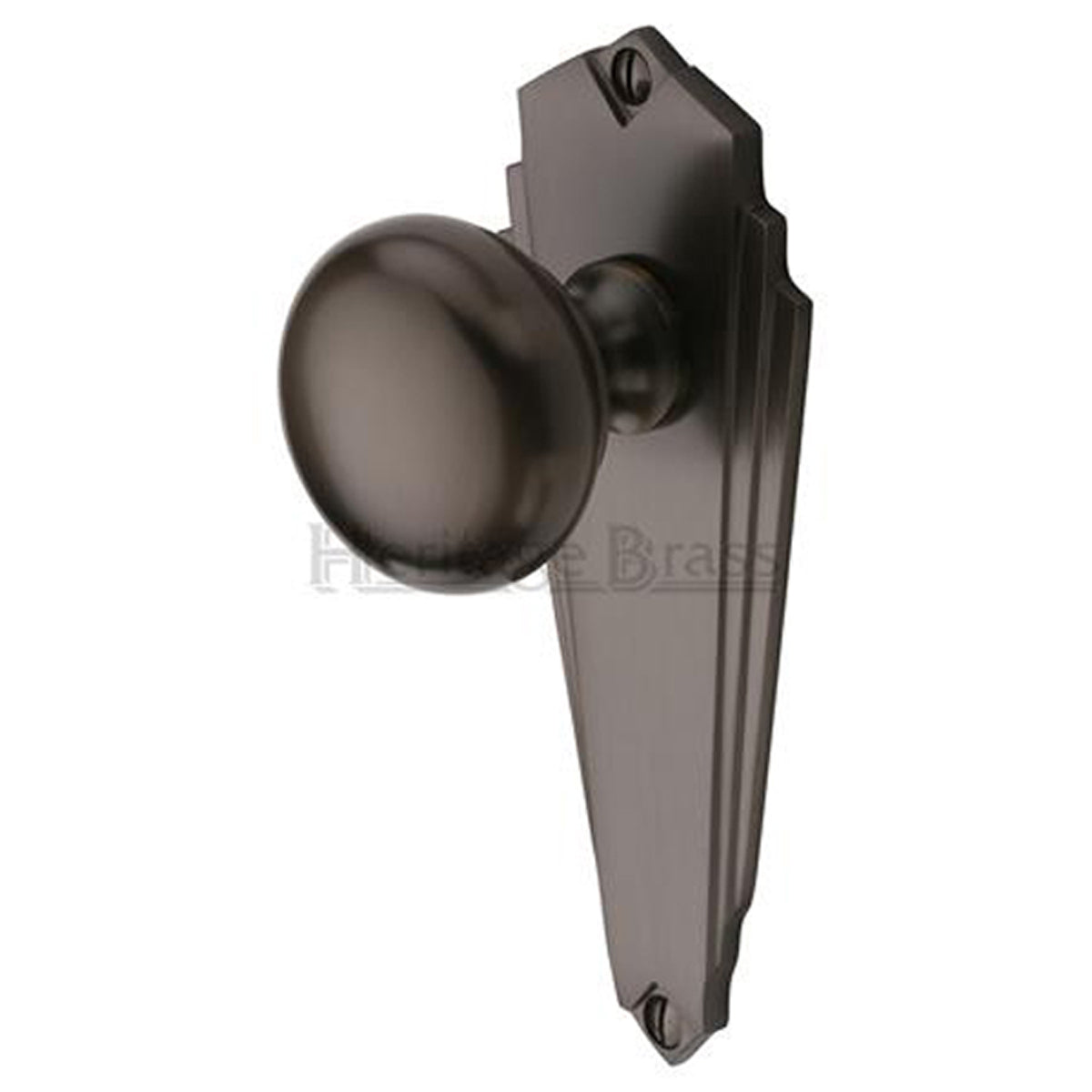 BROADWAY KNOB+PL 156x62 LATCH MBZ