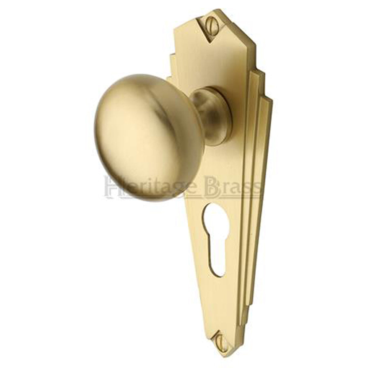 BROADWAY KNOB+PL 156x62 EURO SBR by M MARCUS LTD