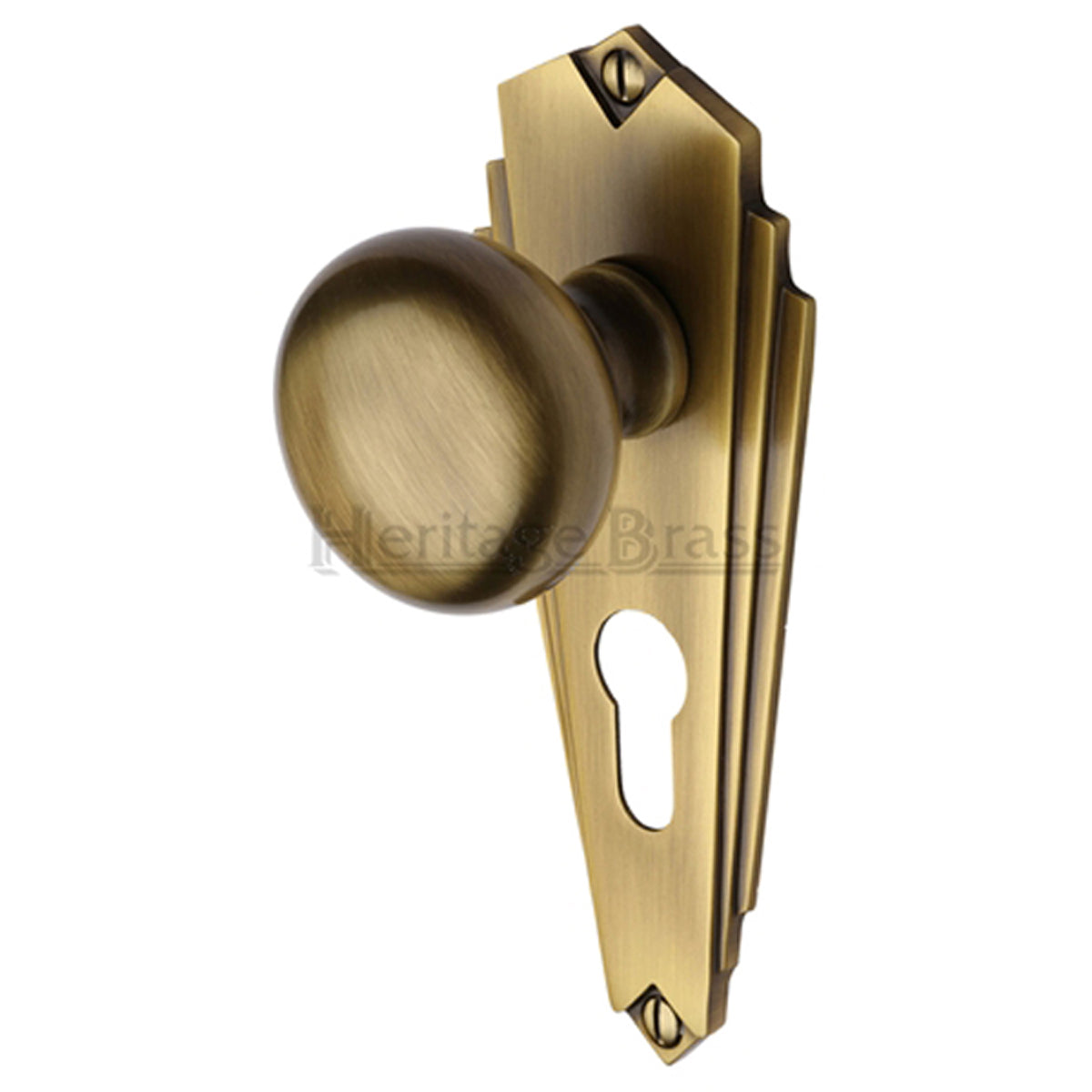 BROADWAY KNOB+PL 156x62 EURO ABR by M MARCUS LTD