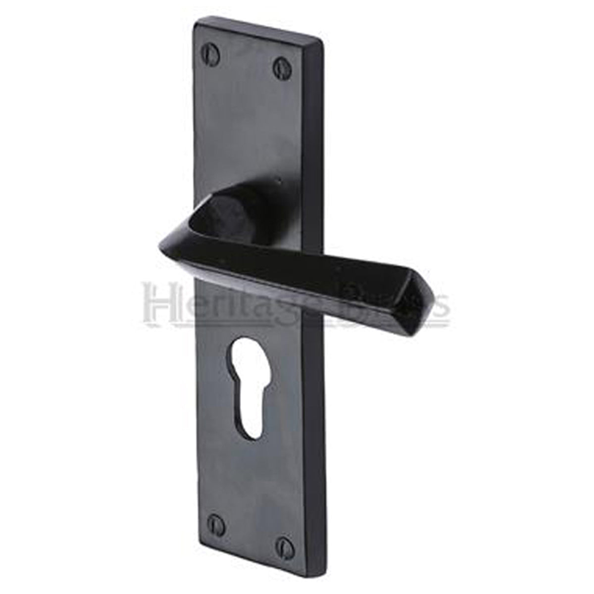 BRIDGNORTH HANDLE EURO 178x48 BLK by M MARCUS LTD