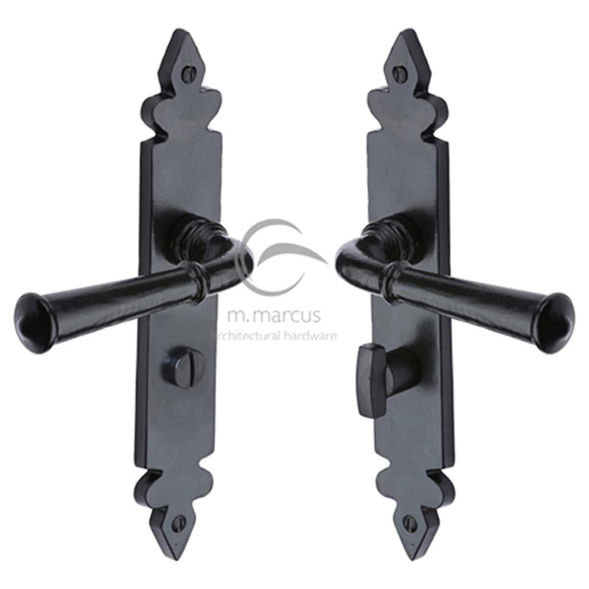 LUDLOW HANDLE BATH 231x37 BLK – DHM456C