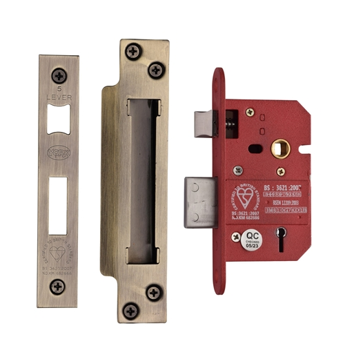 YORK 5LEVER SASH LOCK BS 2.5" AT by M MARCUS LTD