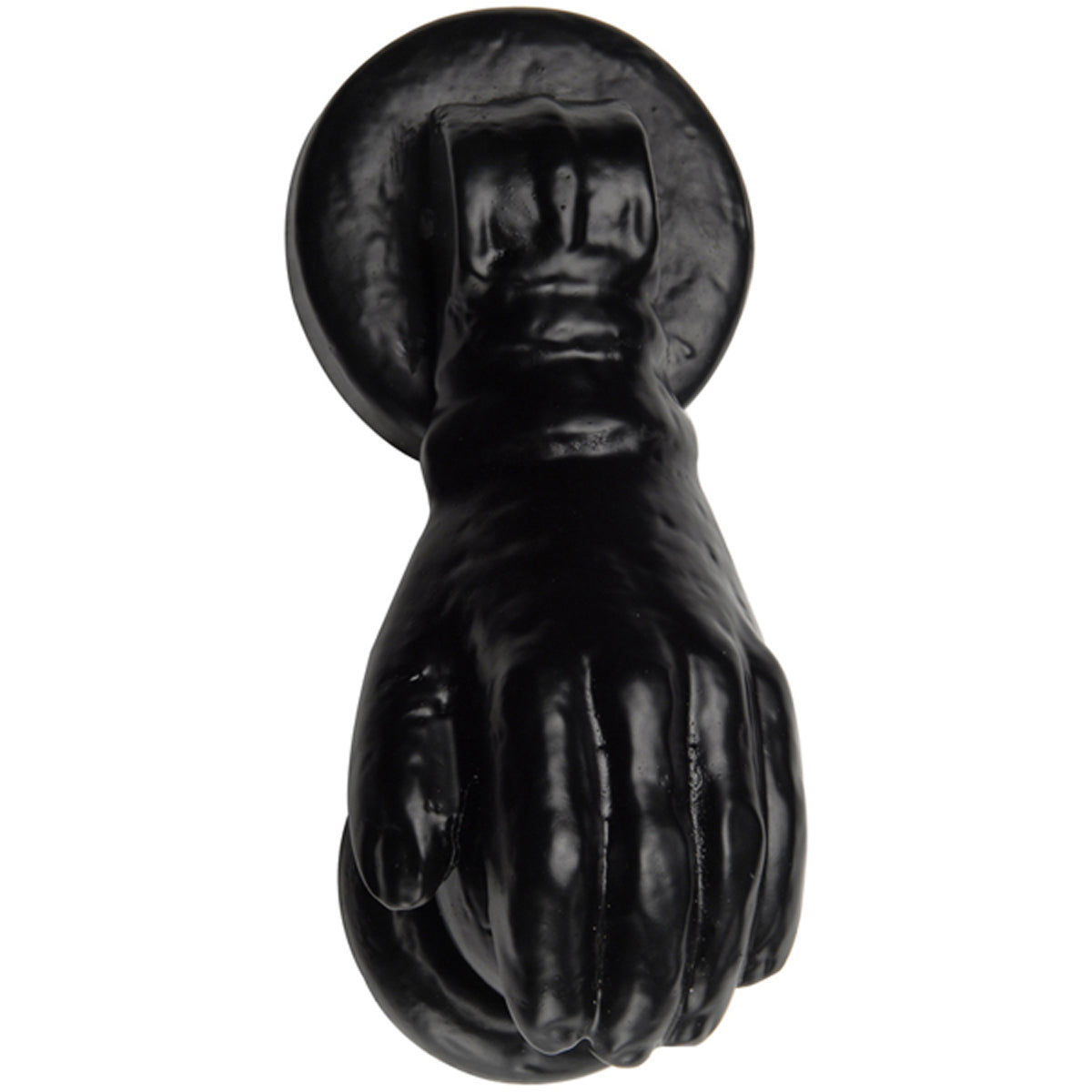 BLACK DOOR KNOCKER HAND 70x165
