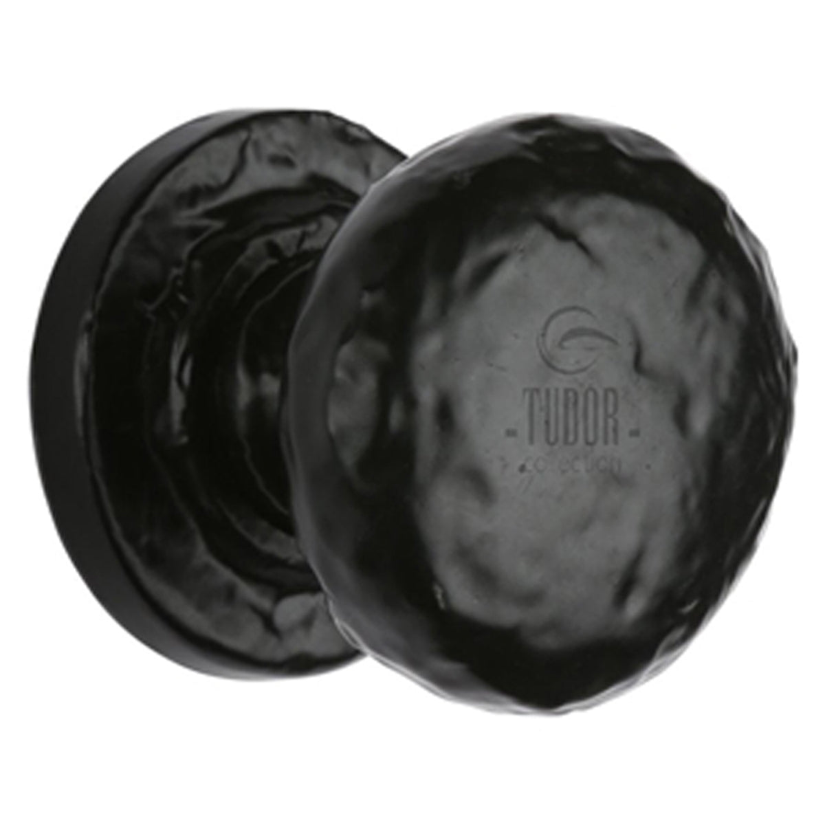 BLACK KNOB ROUND D38x38 by M MARCUS LTD