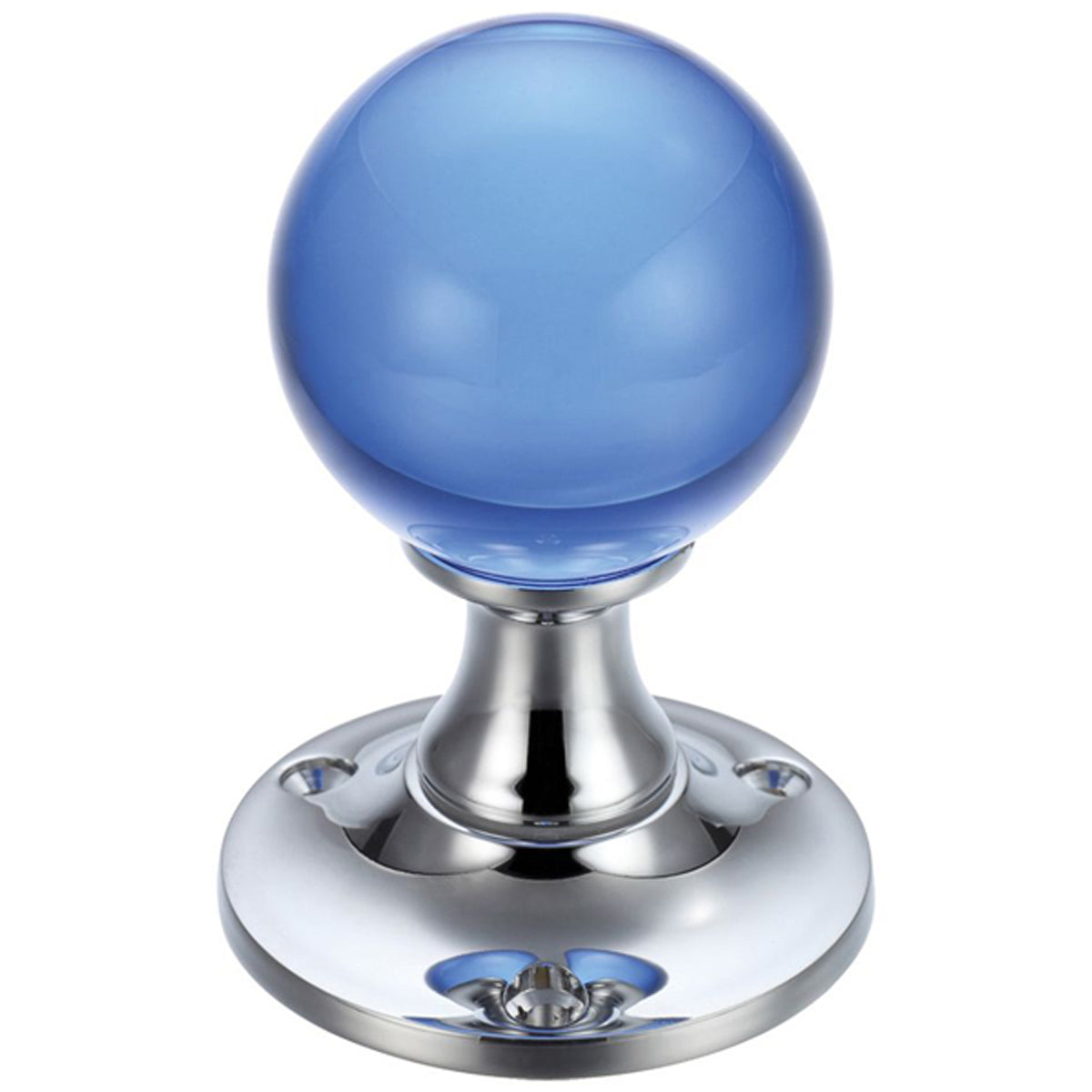 F&B GLASS MRT KNOB BALL D50 PCP/BLU