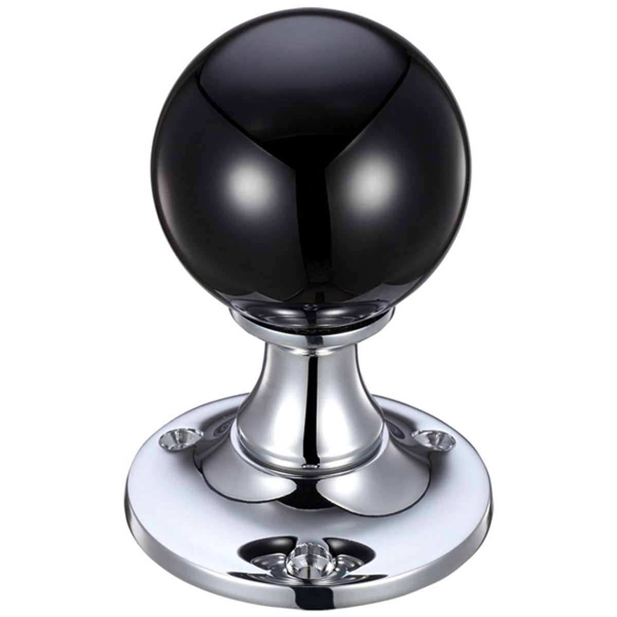 F&B GLASS MRT KNOB BALL D50 PCP/BLK