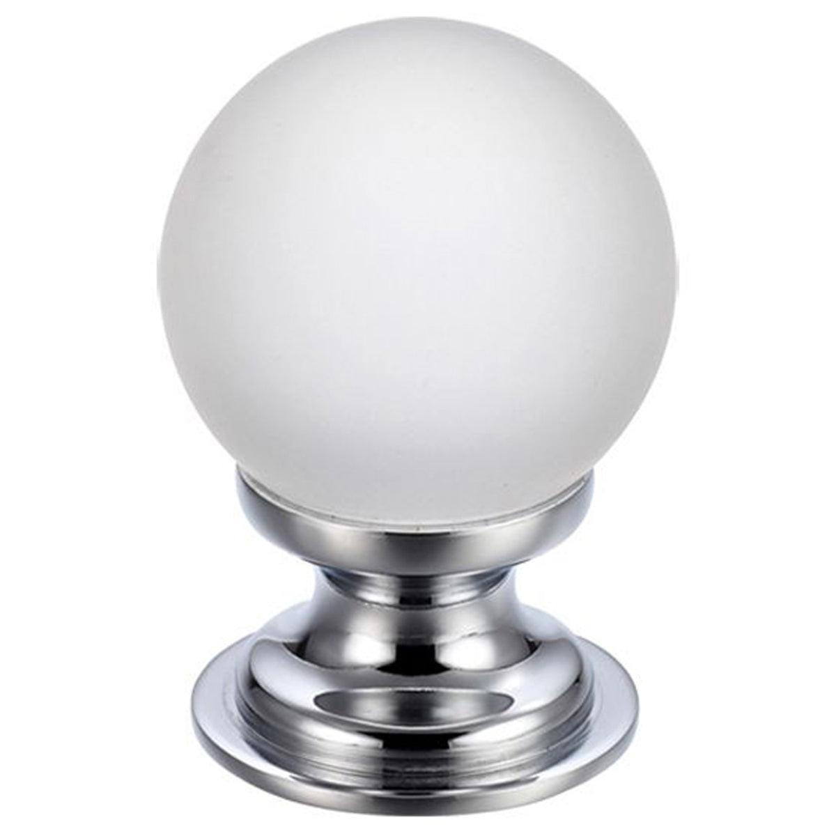 F&B GLASS KNOB FROSTED BALL D25 PCP by ZOO HARDWARE LTD