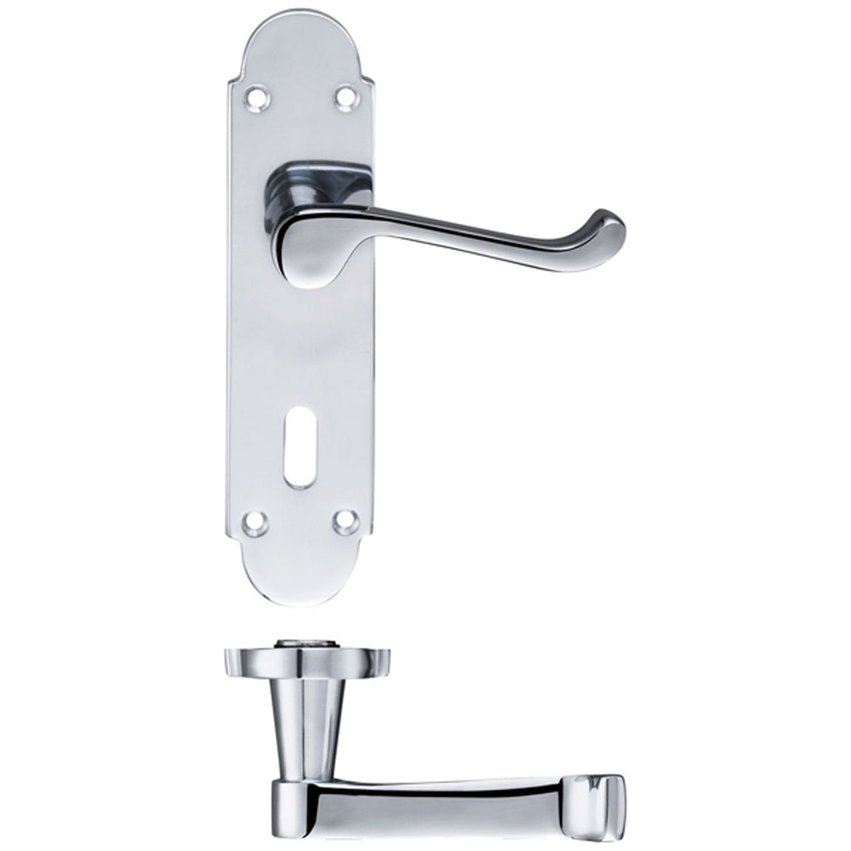 PRO VICTORIAN SCROLL LEVER SHAPED LOCK 168x42x85 PCP
