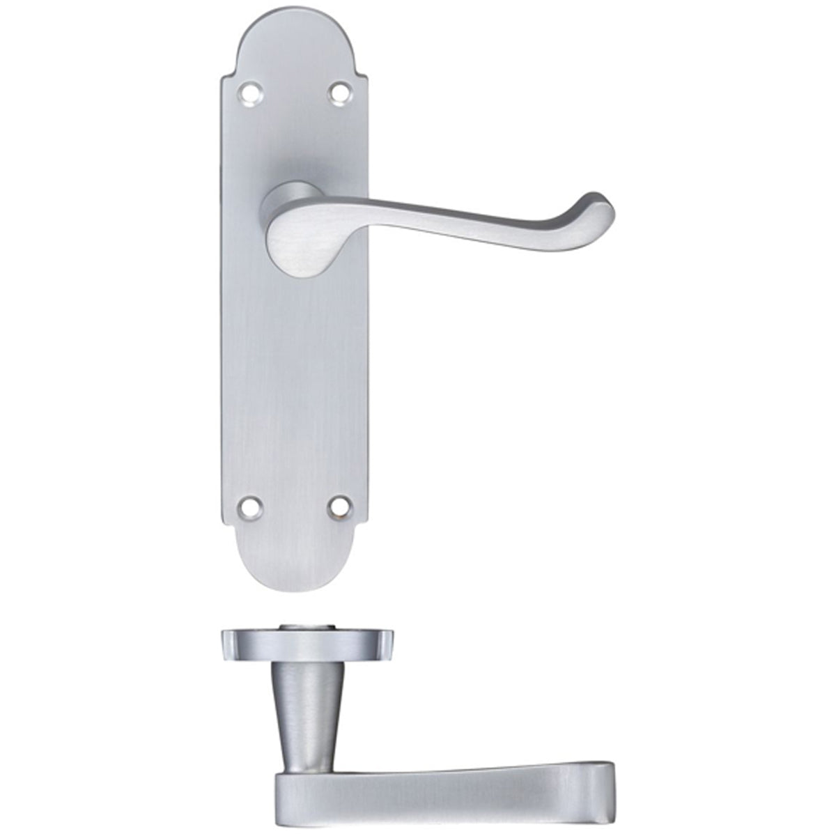 PRO VICTORIAN SCROLL LEVER SHAPED LATCH 168x42x85 SCP