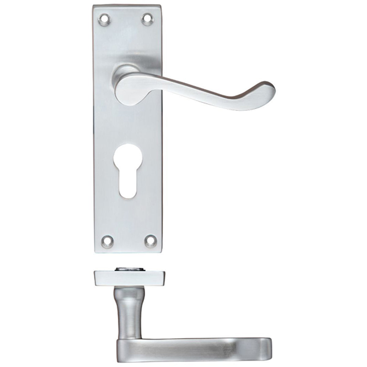 PRO VICTORIAN SCROLL LEVER SQU EURO SCP