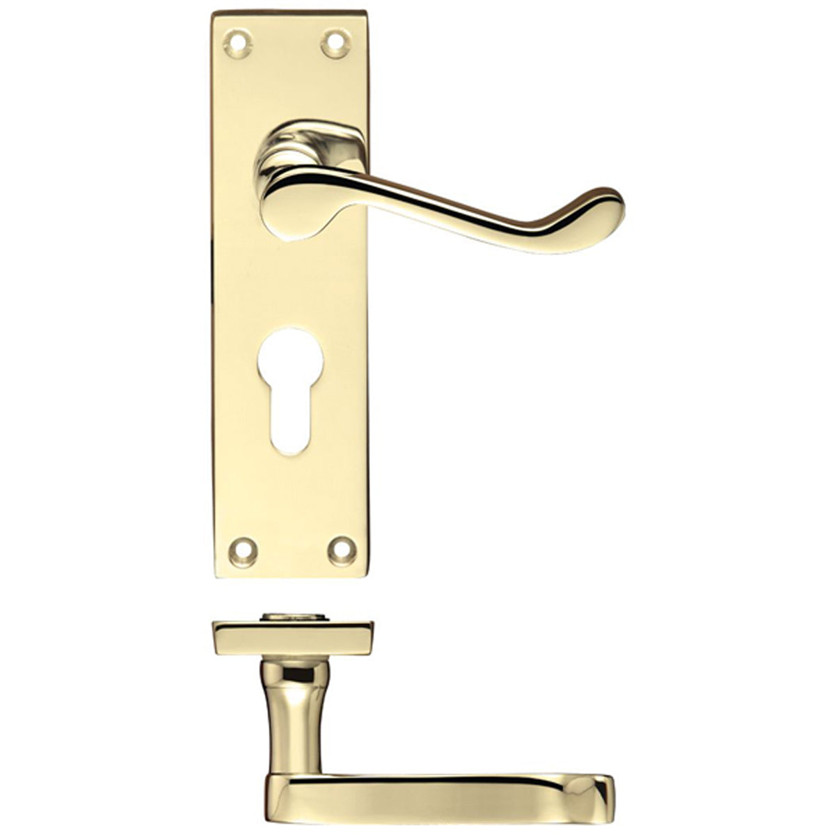 PRO VICTORIAN SCROLL LEVER SQU EURO EBR