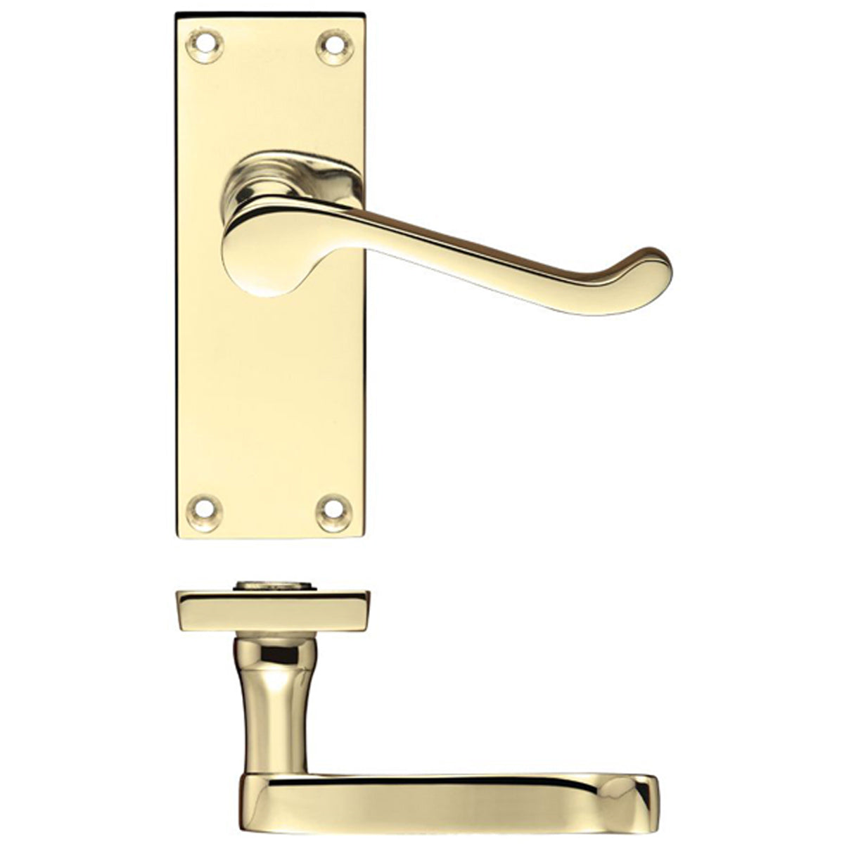 PRO VICTORIAN SCROLL LEVER SQU LATCH EBR