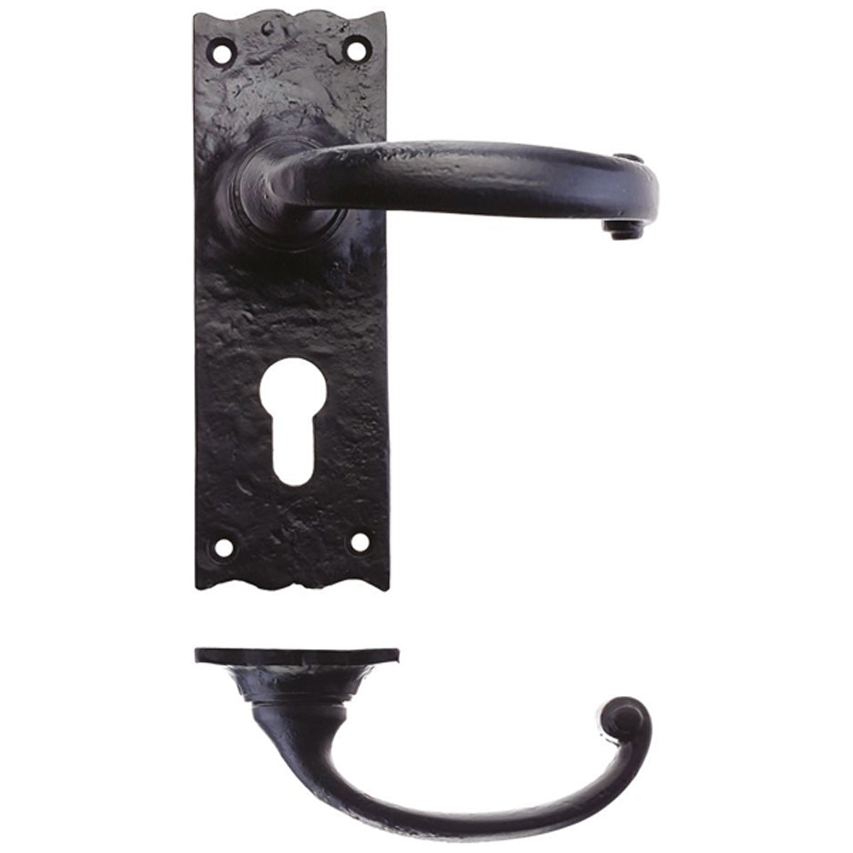 FOX LEVER HANDLE TRAD EURO 150 BLK