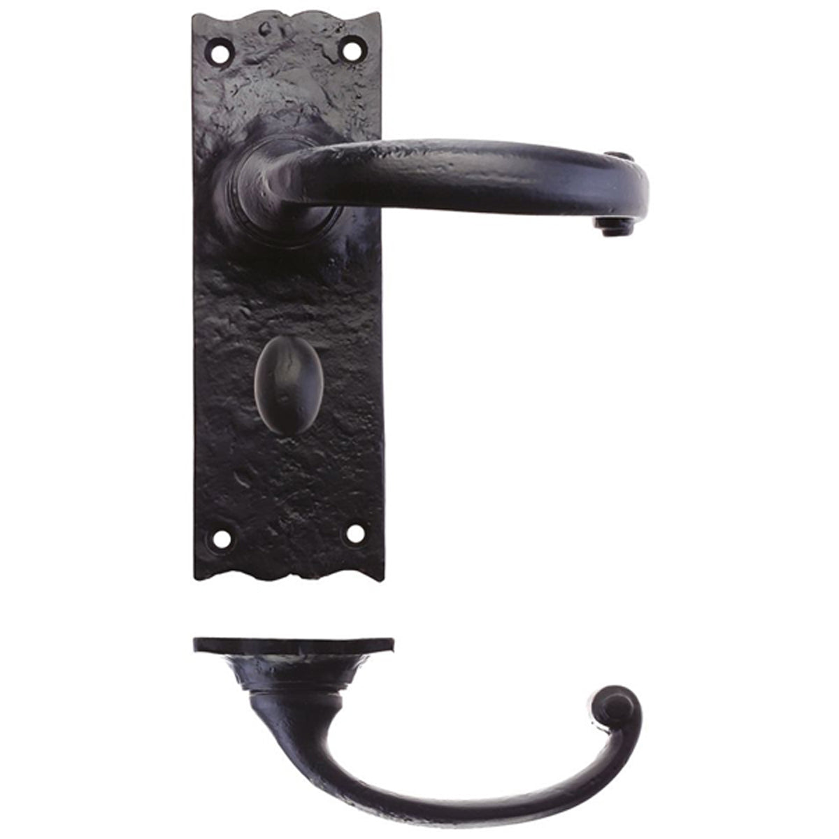 FOX LEVER HANDLE TRAD BATH 150 BLK