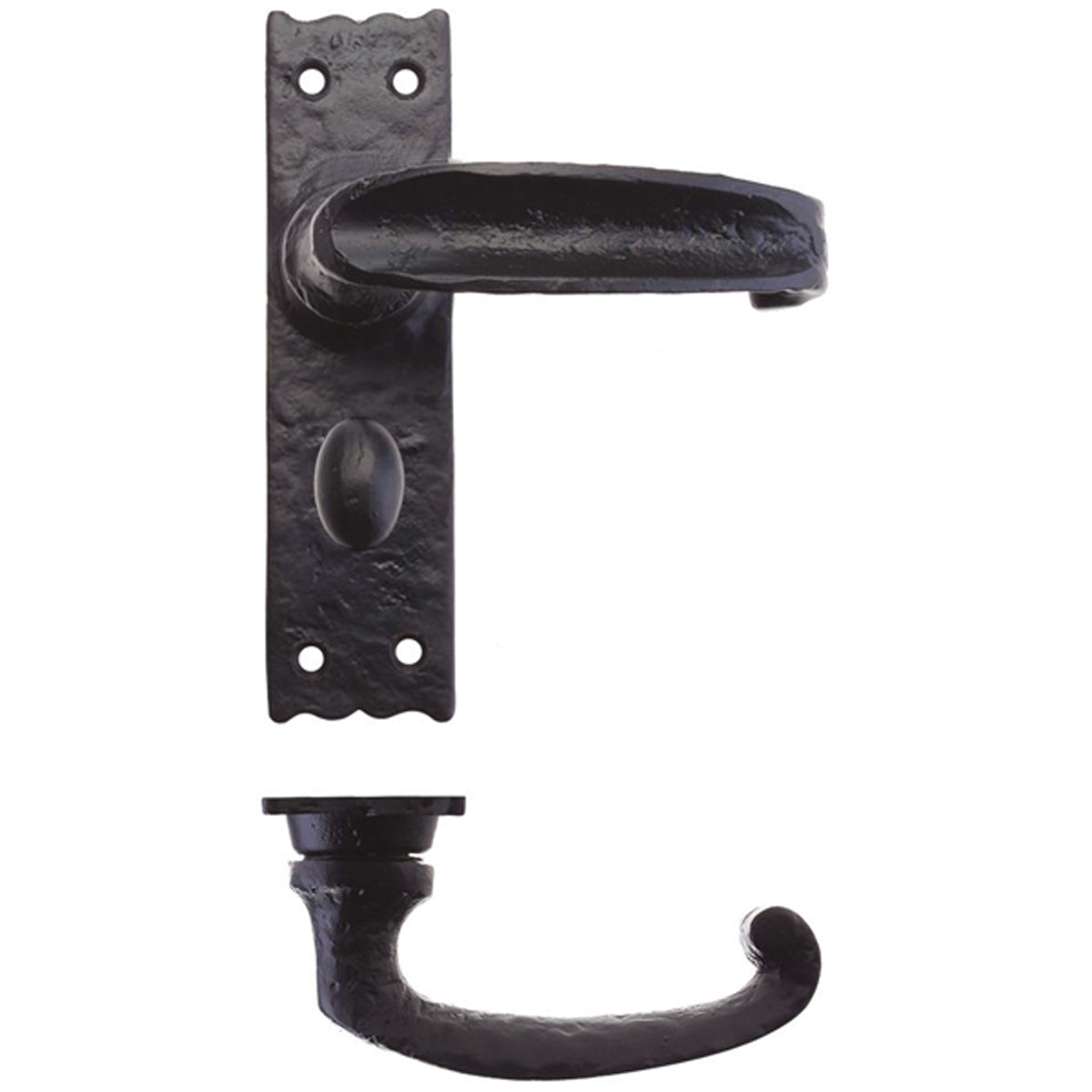 FOX LEVER HANDLE SLIM BATH 142 BLK