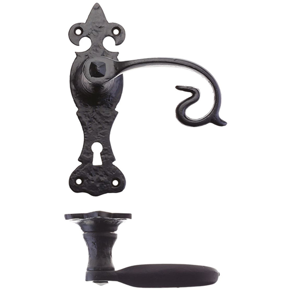 FOX SCROLL HANDLE FDL LOCK 168 BLK