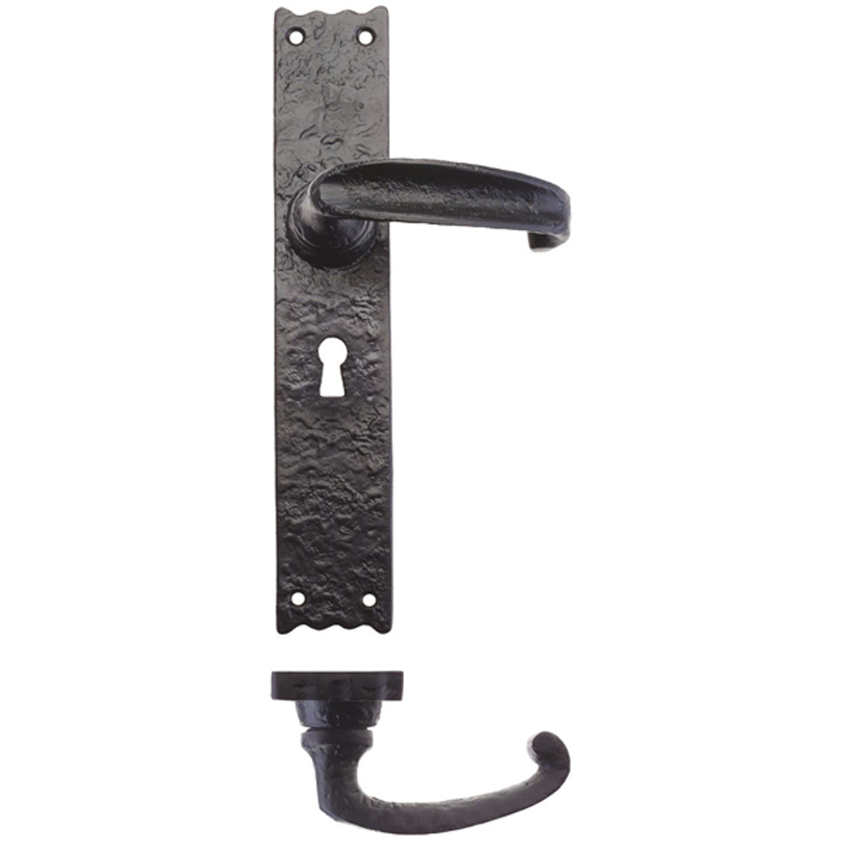 FOX LEVER HANDLE TRAD LOCK 265 BLK