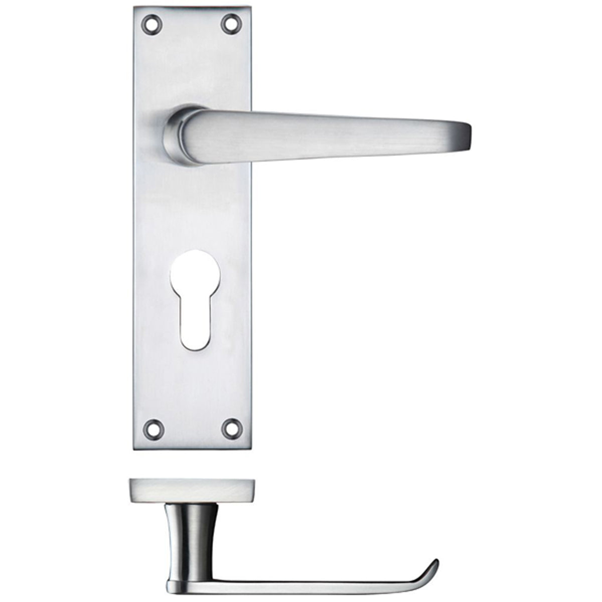 PRO VICTORIAN FLAT LEVER HANDLE EURO SCP