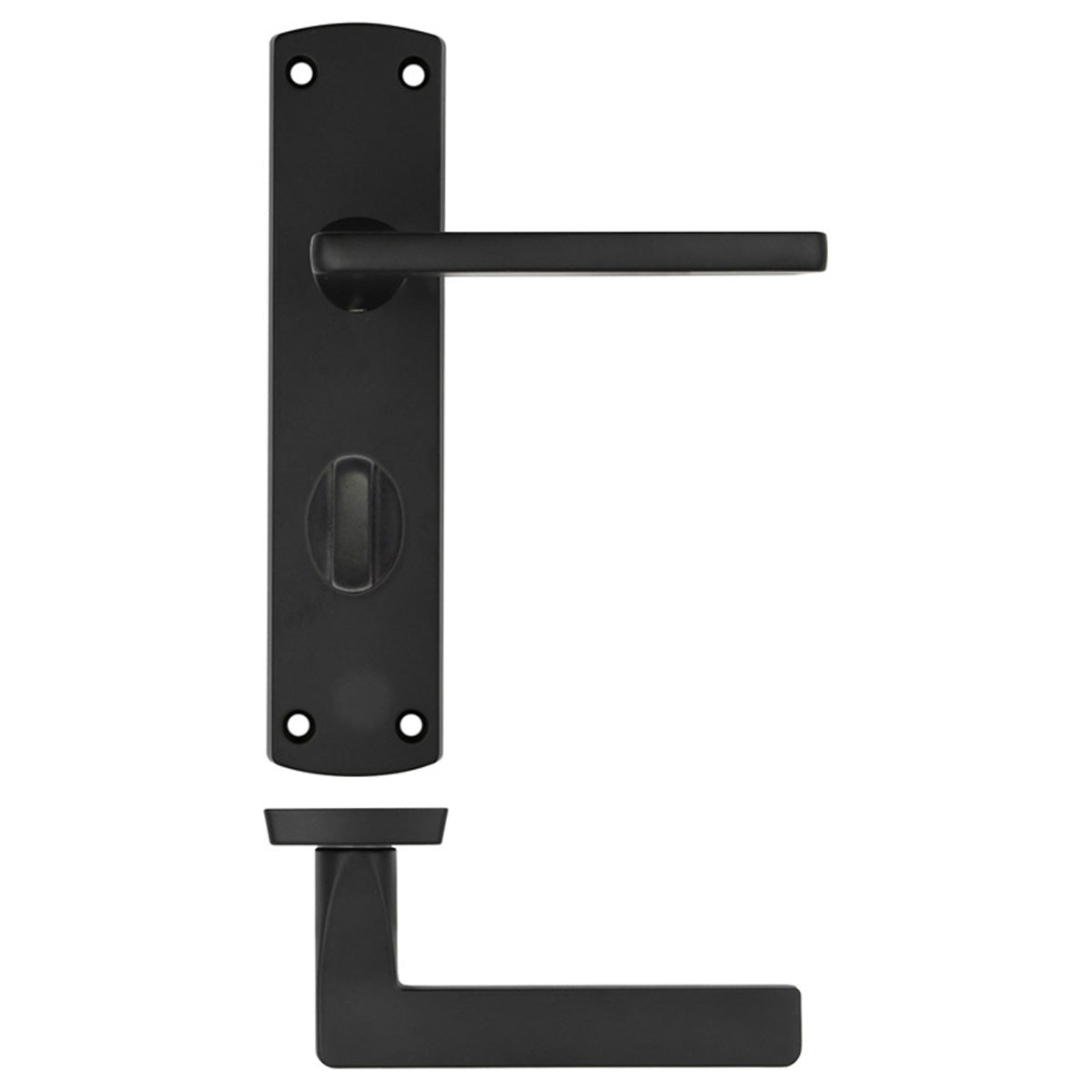 ZPA LEON LEVER HANDLE BATH BLK