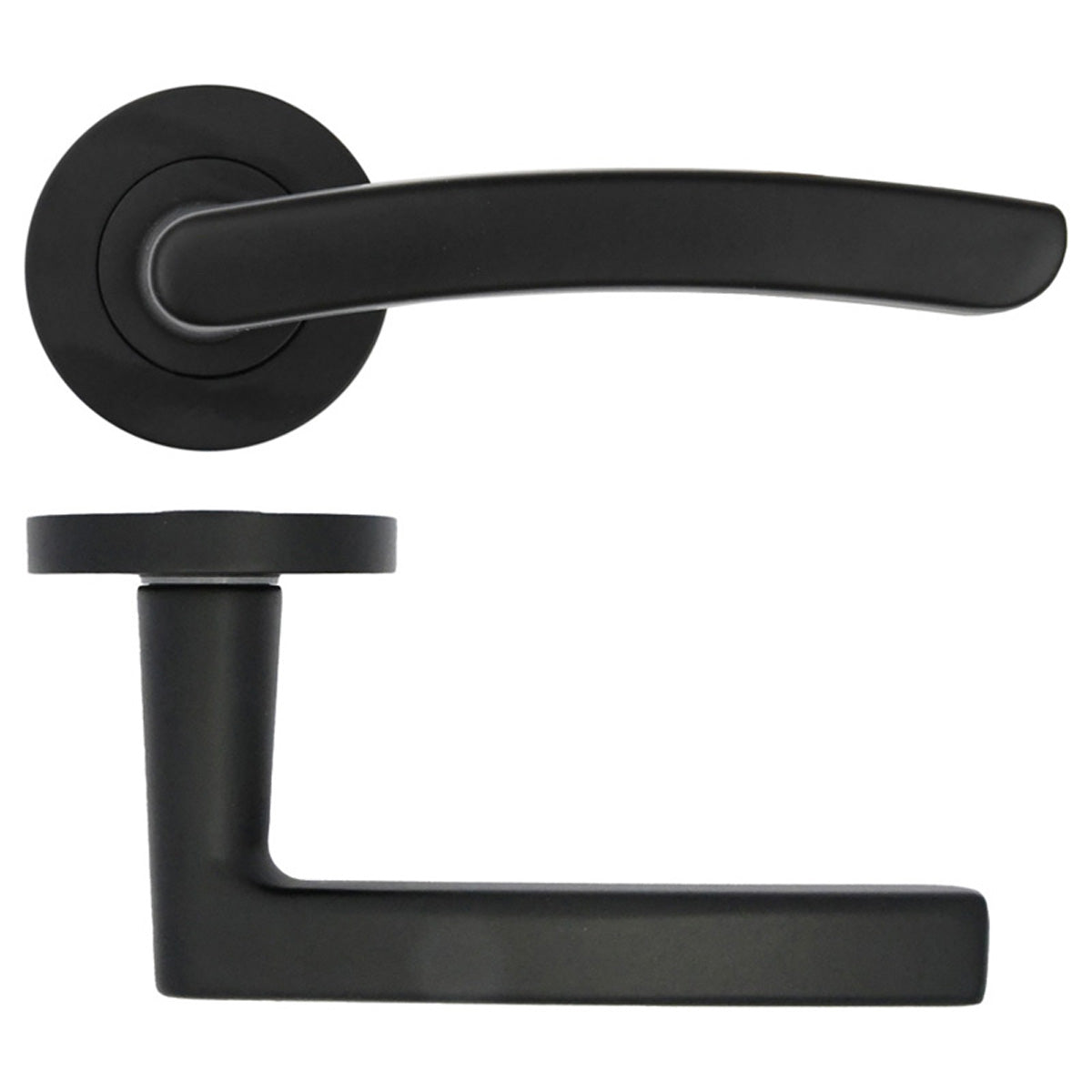 ZPA SANTIAGO LEVER HANDLE +ROSE BLK