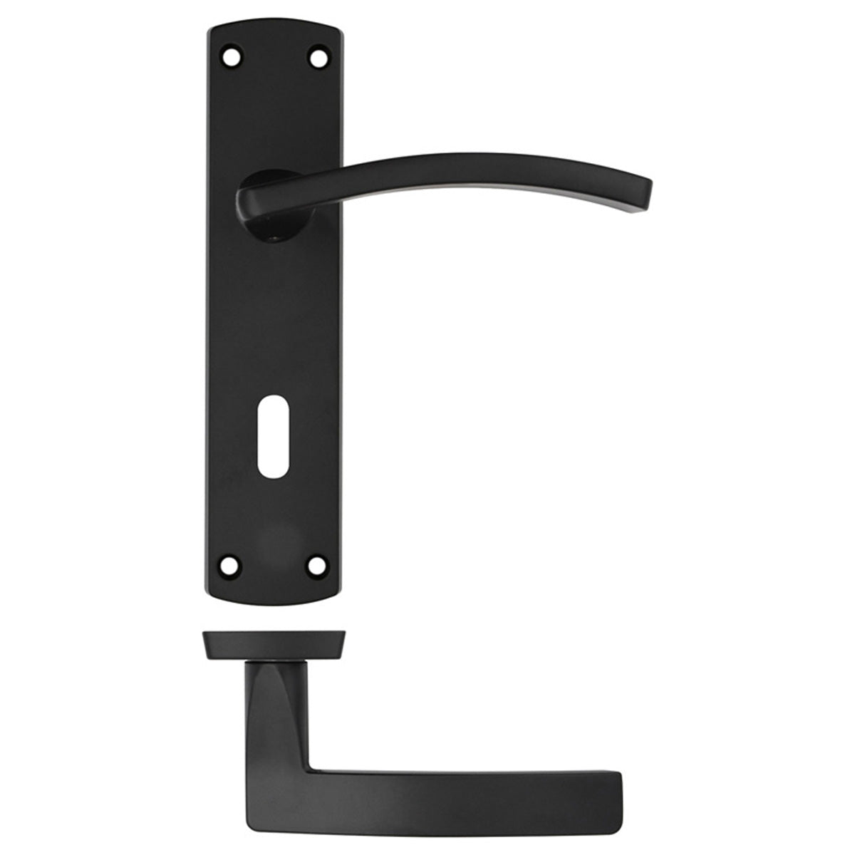 ZPA TOLEDO LEVER HANDLE LOCK BLK