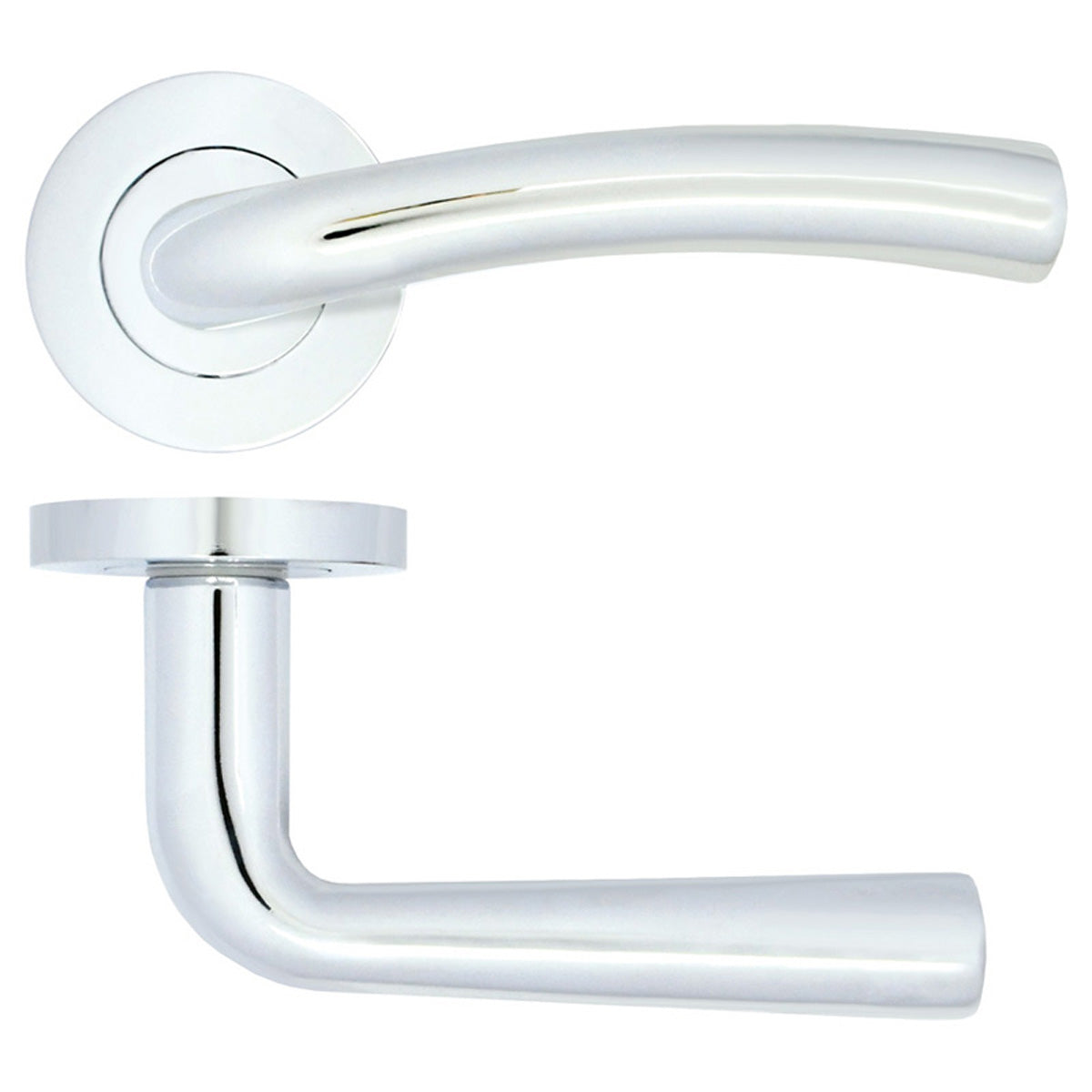 ZPA SEVILLE LEVER HANDLE +ROSE PCP