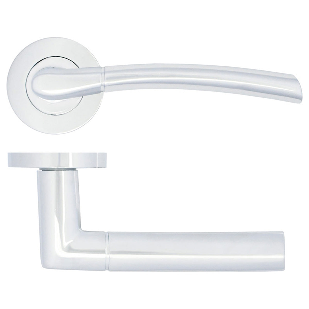 ZPA ANDORRA LEVER HANDLE +ROSE PCP