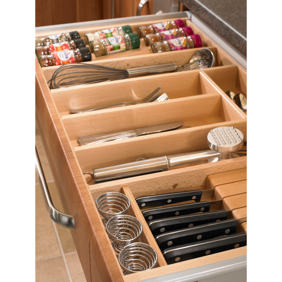 BEECH CUTLERY TRAY TANDEM 450