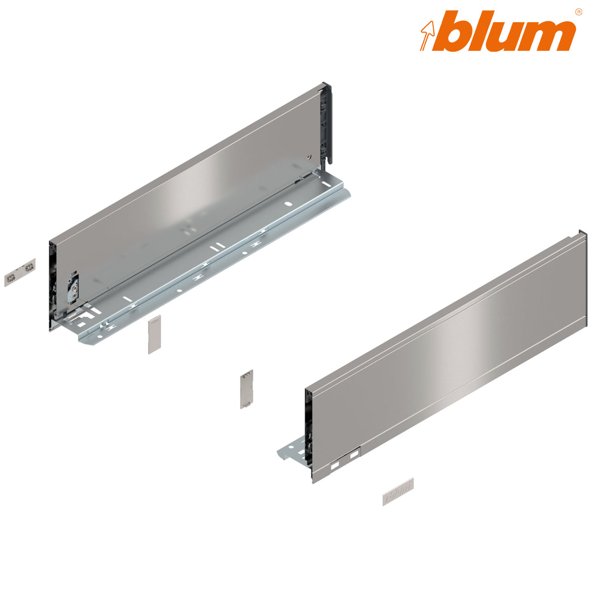BLUM LEGRABOX PURE DRAWER K SIDE 129x450 STST PR by JULIUS BLUM UK LTD
