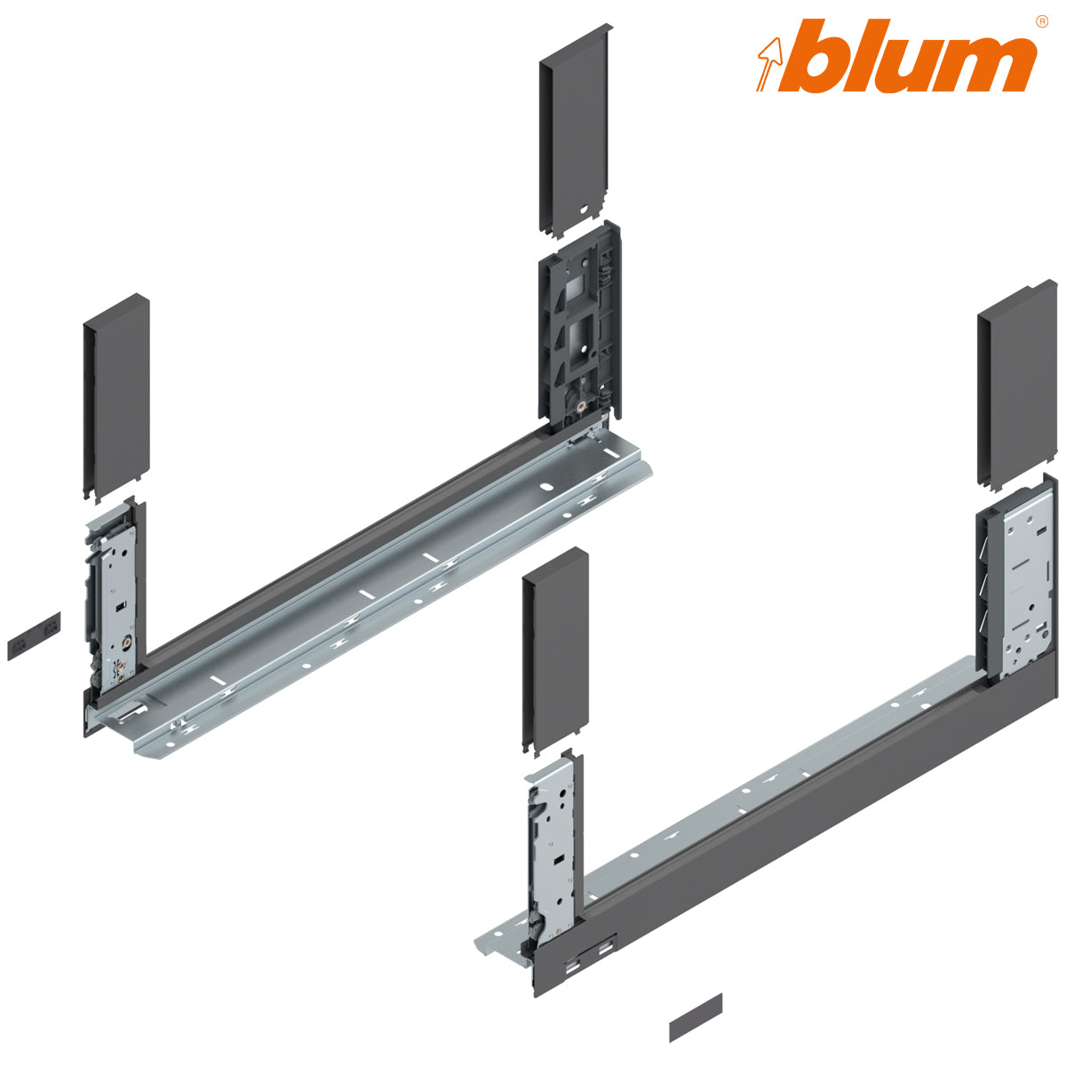 BLUM LEGRABOX FREE DRAWER C SIDE 177x500 STST PR