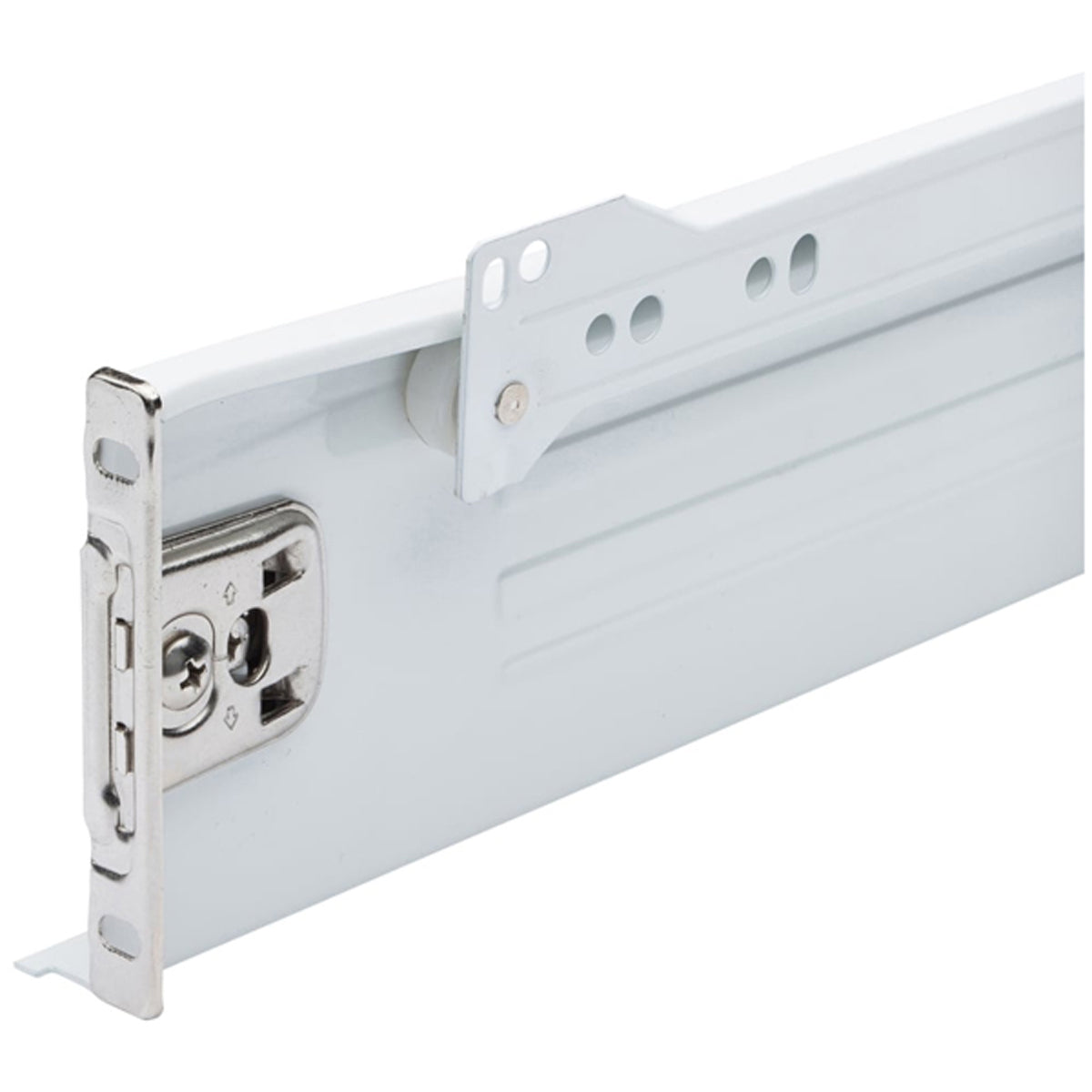 METAL SIDED DRAWER+F BKT 400x085 WHI