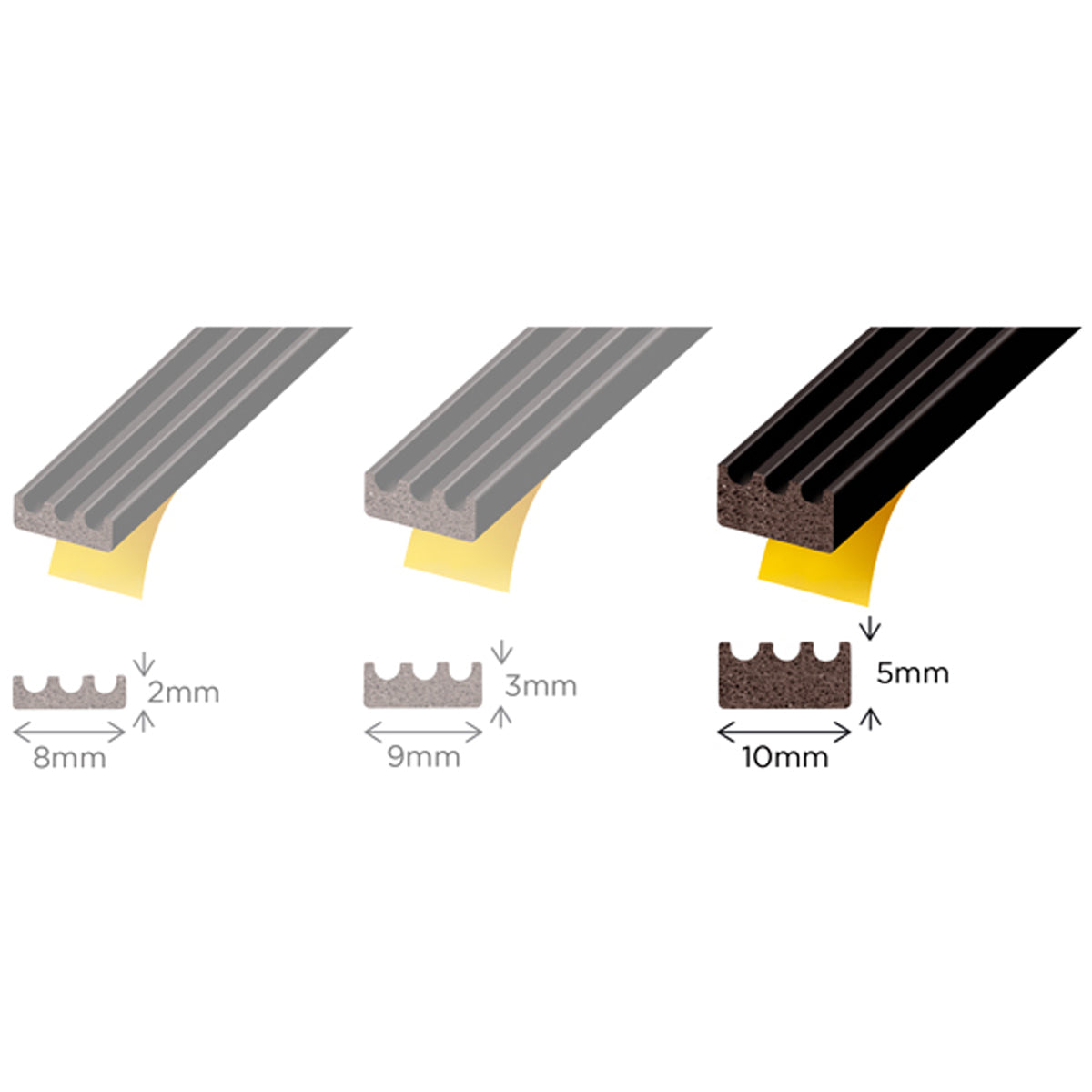 EXIGLAZE 30 GASKET 10x5x100m BLK