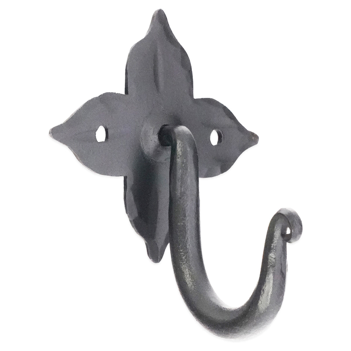 FLORET COAT HOOK 78x68 MBK by Spira Brass