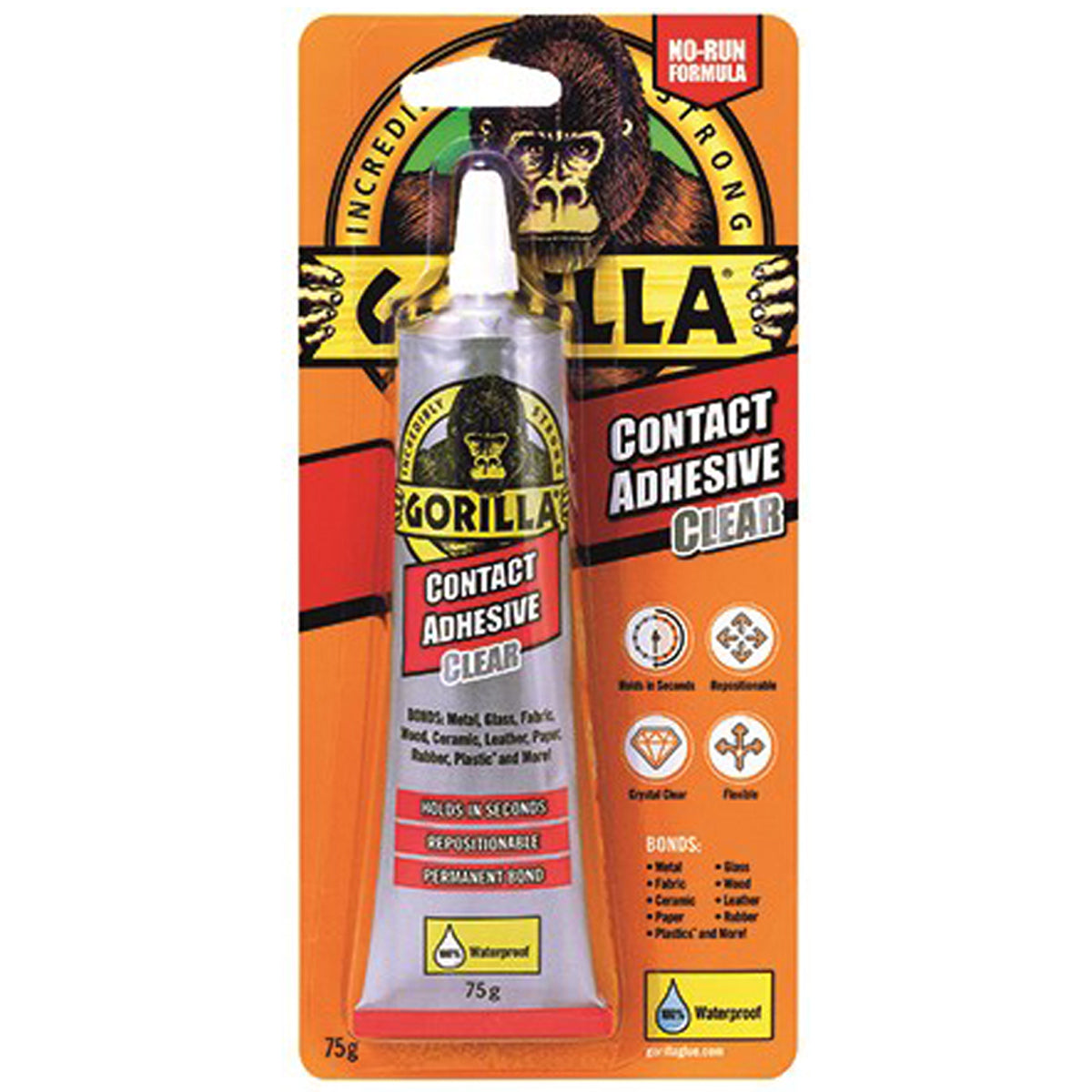 GORILLA CLEAR CONTACT ADH 75g TUBE