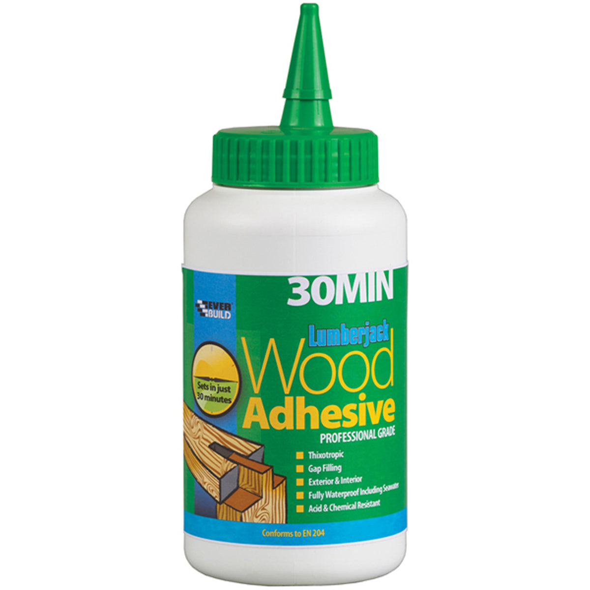 GLUE LUMBERJACK WOOD 750g 30MIN BRN