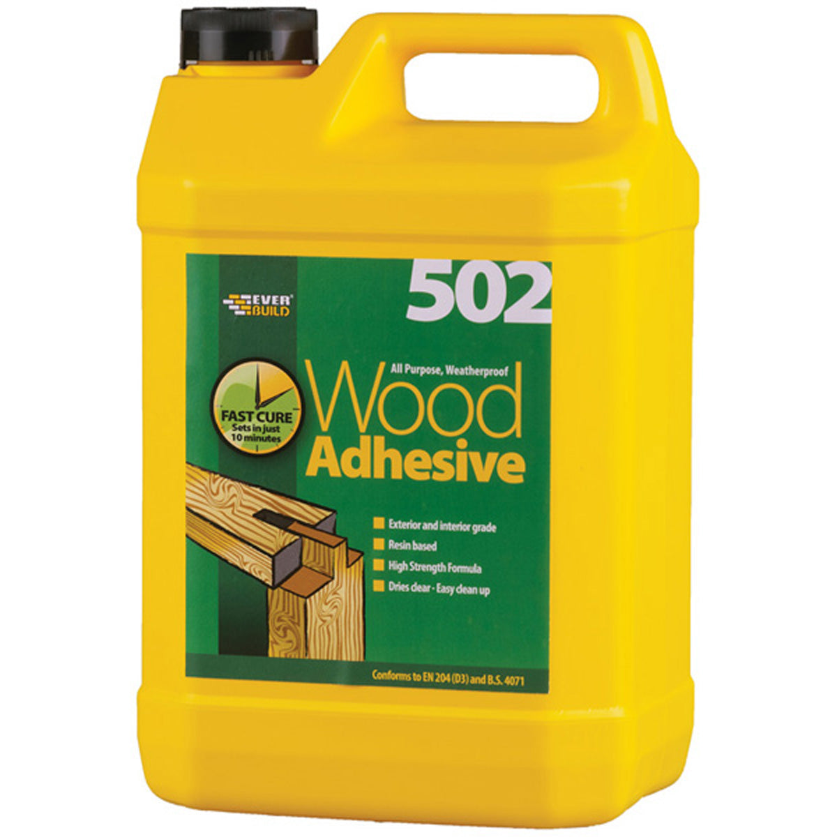502 GLUE WEATHERPROOF WOOD 5L CLR