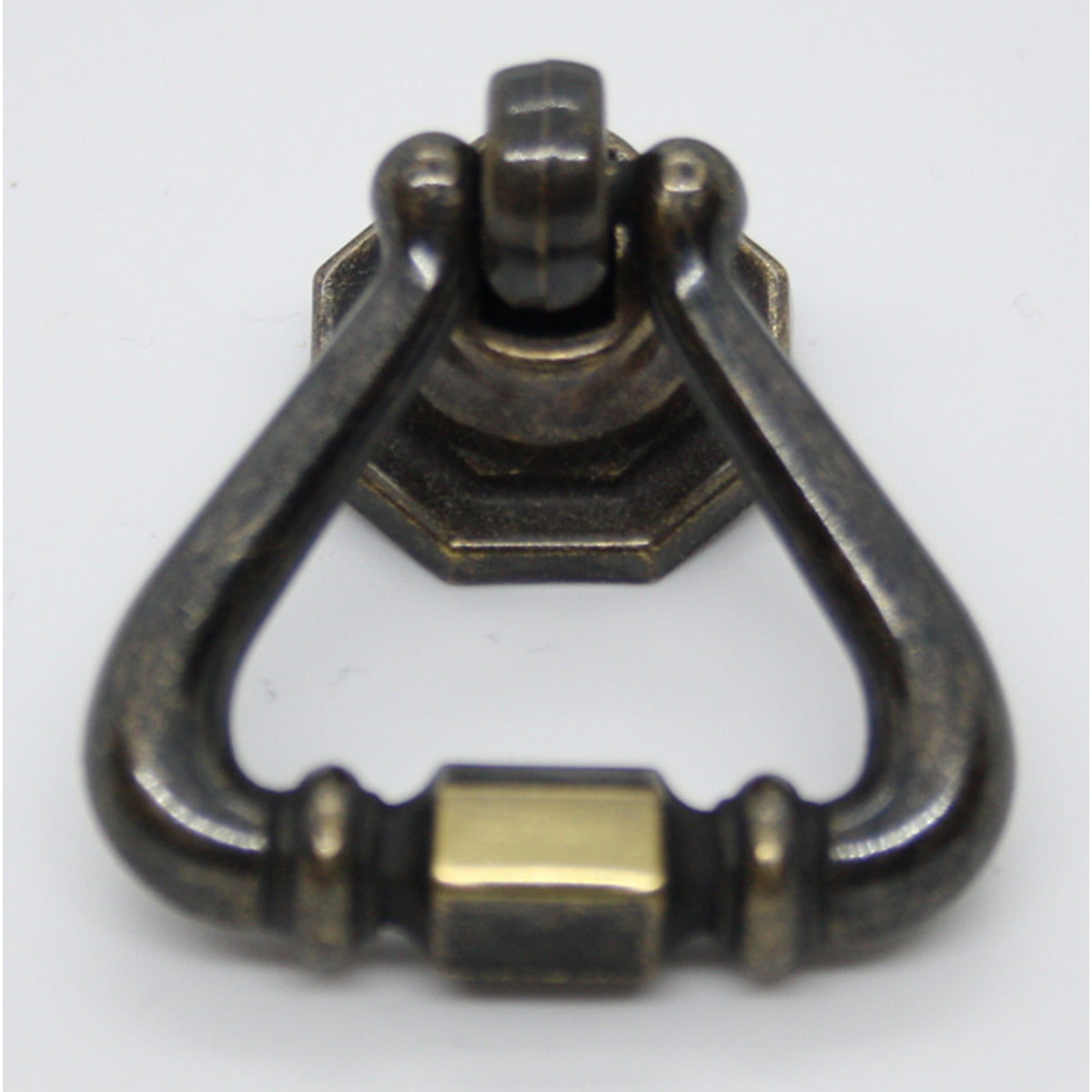 HEX TRIANGLE PULL HANDLE E/GOLD/BRI