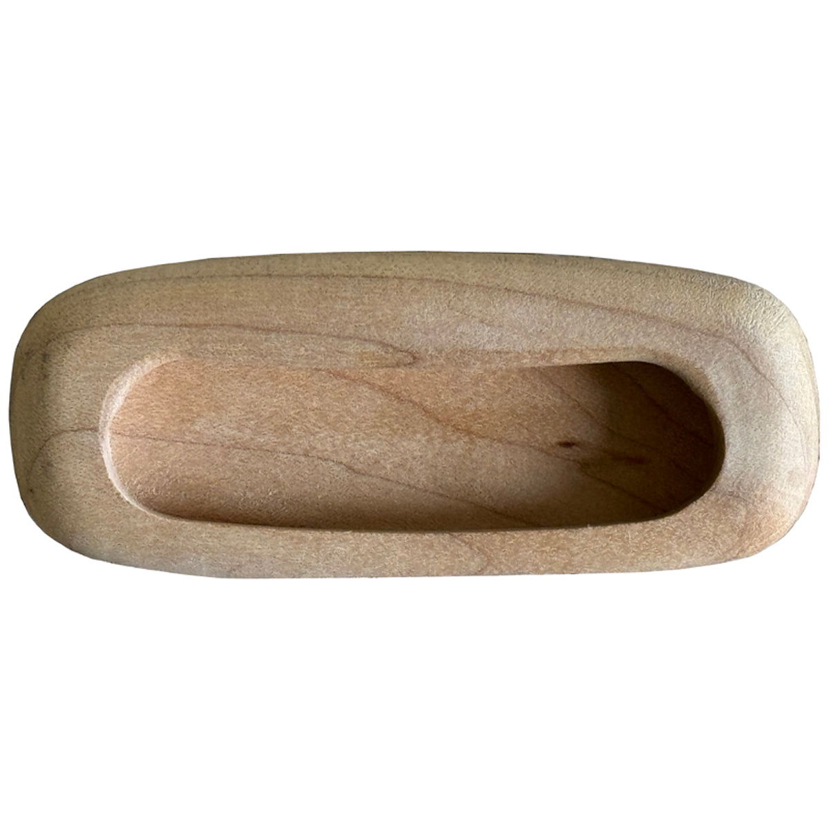 WOODEN INSET OVAL 86x35x15 BEECH