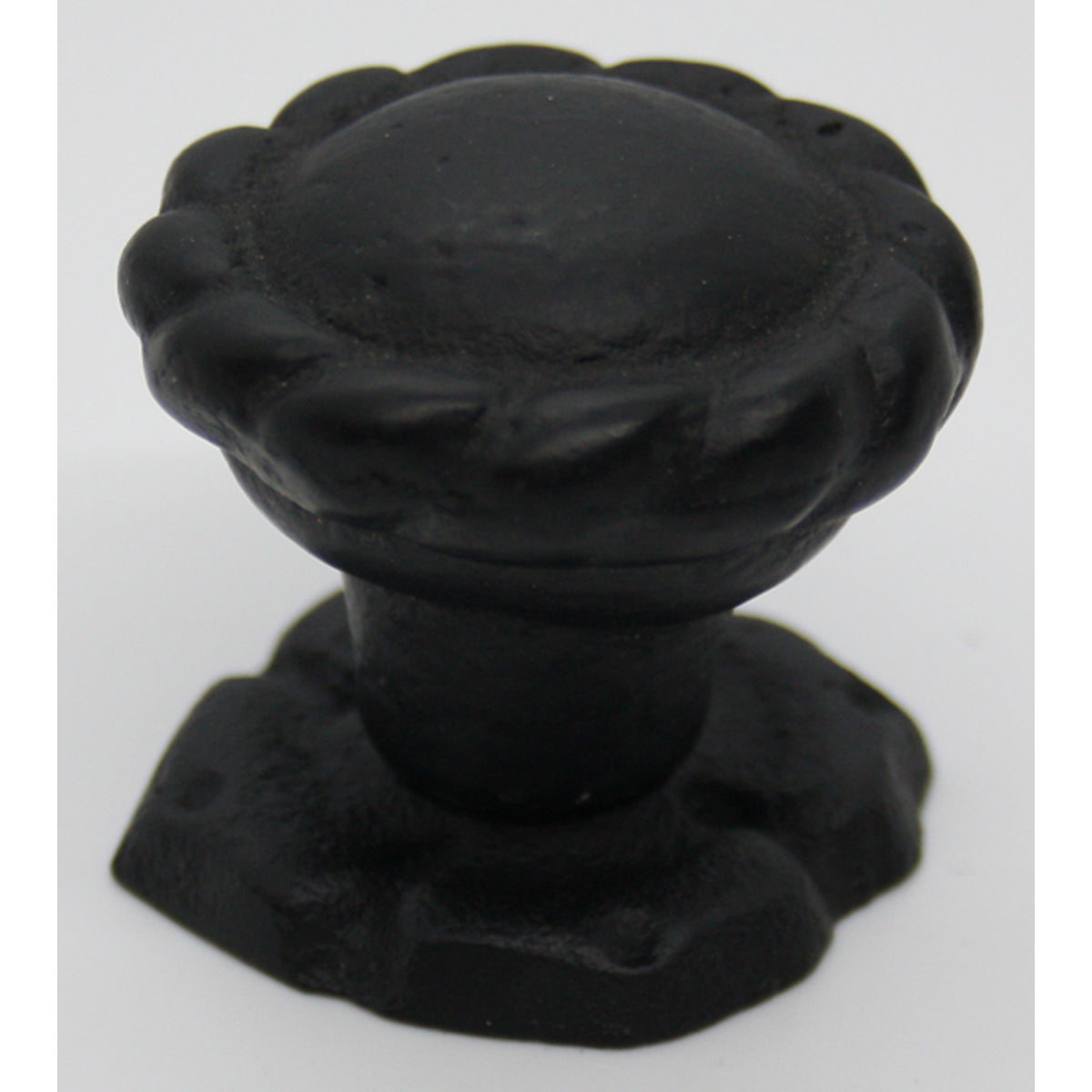 HALKYN IRON TWIST KNOB+PL 35 IR/BLK